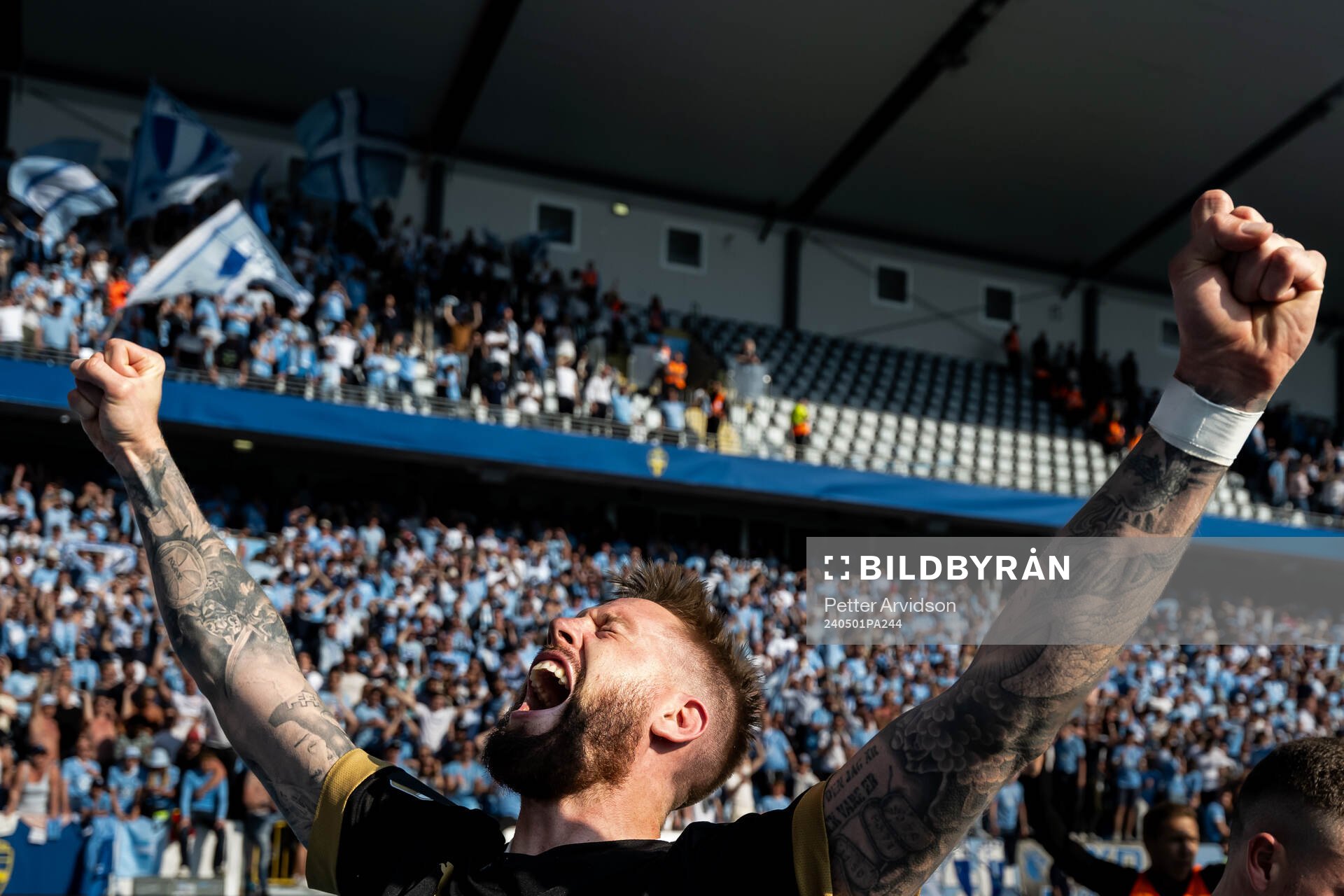 Malmö FFs Pontus Jansson jublar