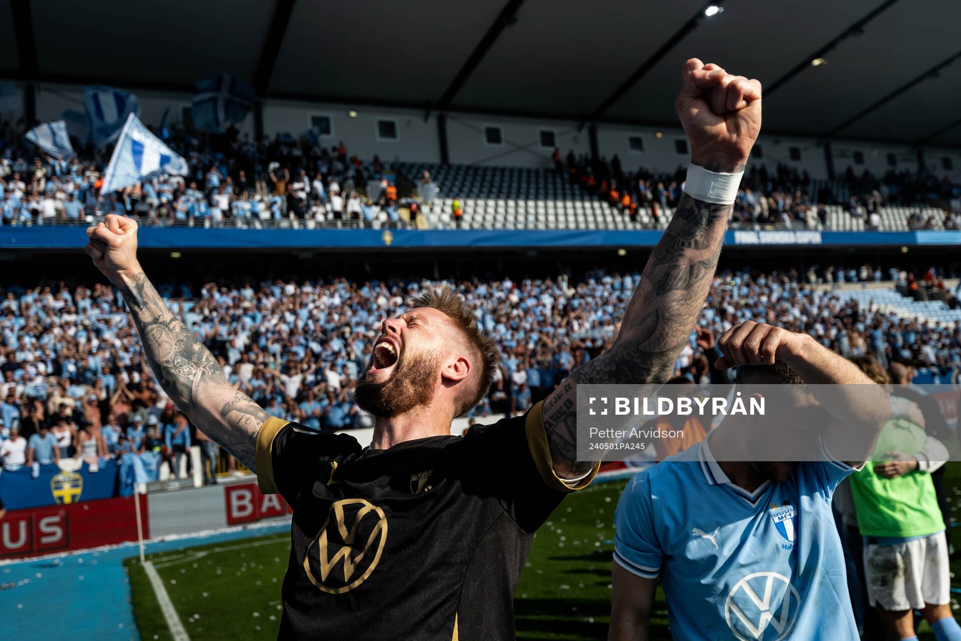 Malmö FFs Pontus Jansson jublar