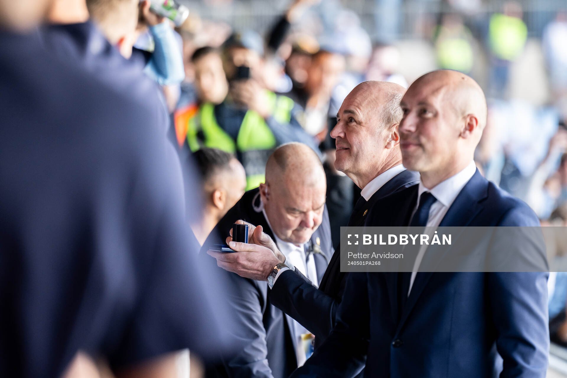 Svenska Fotbollförbundets ordförande Fredrik Reinfeldt