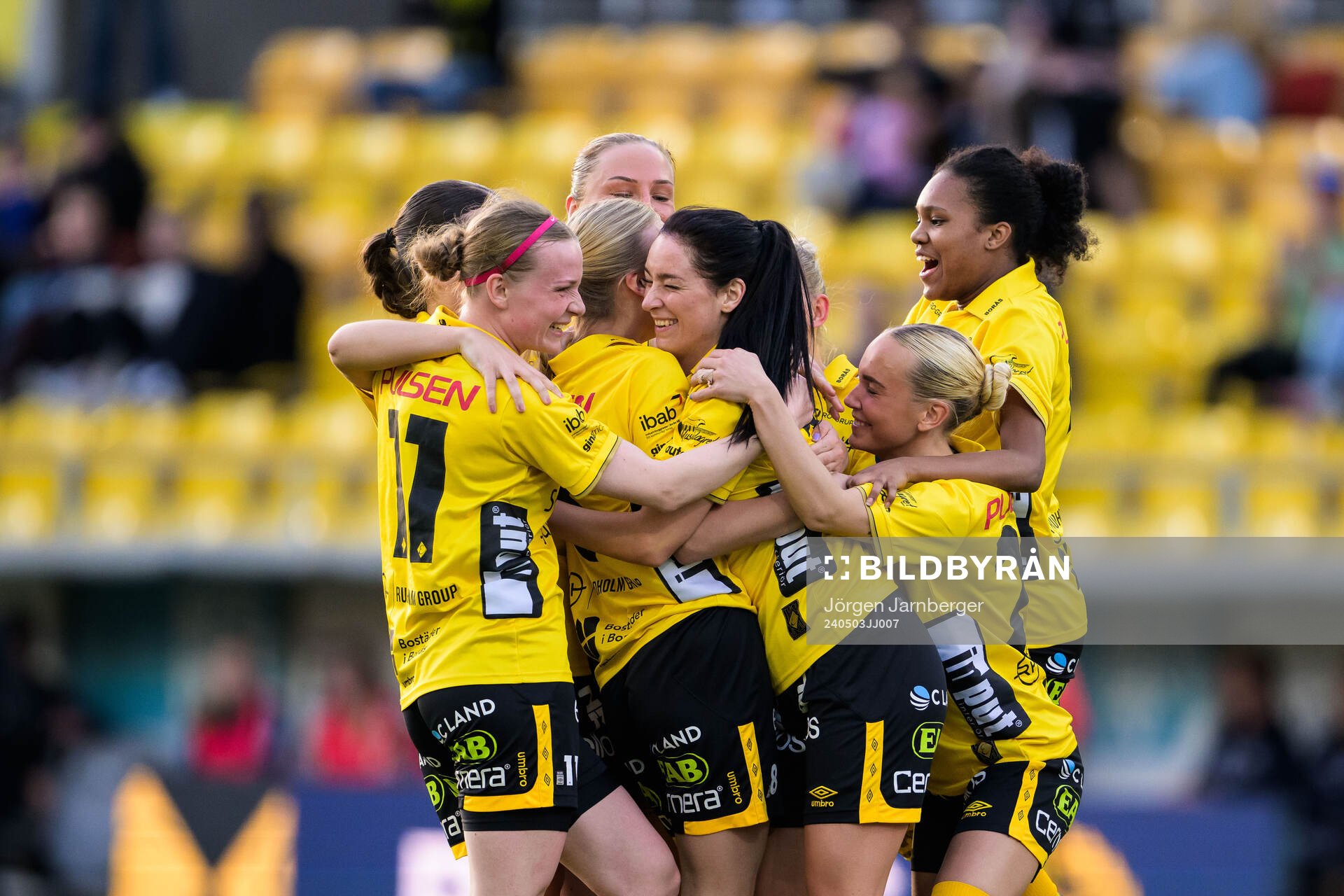 Elfsborgs Izabella Bergström jublar
