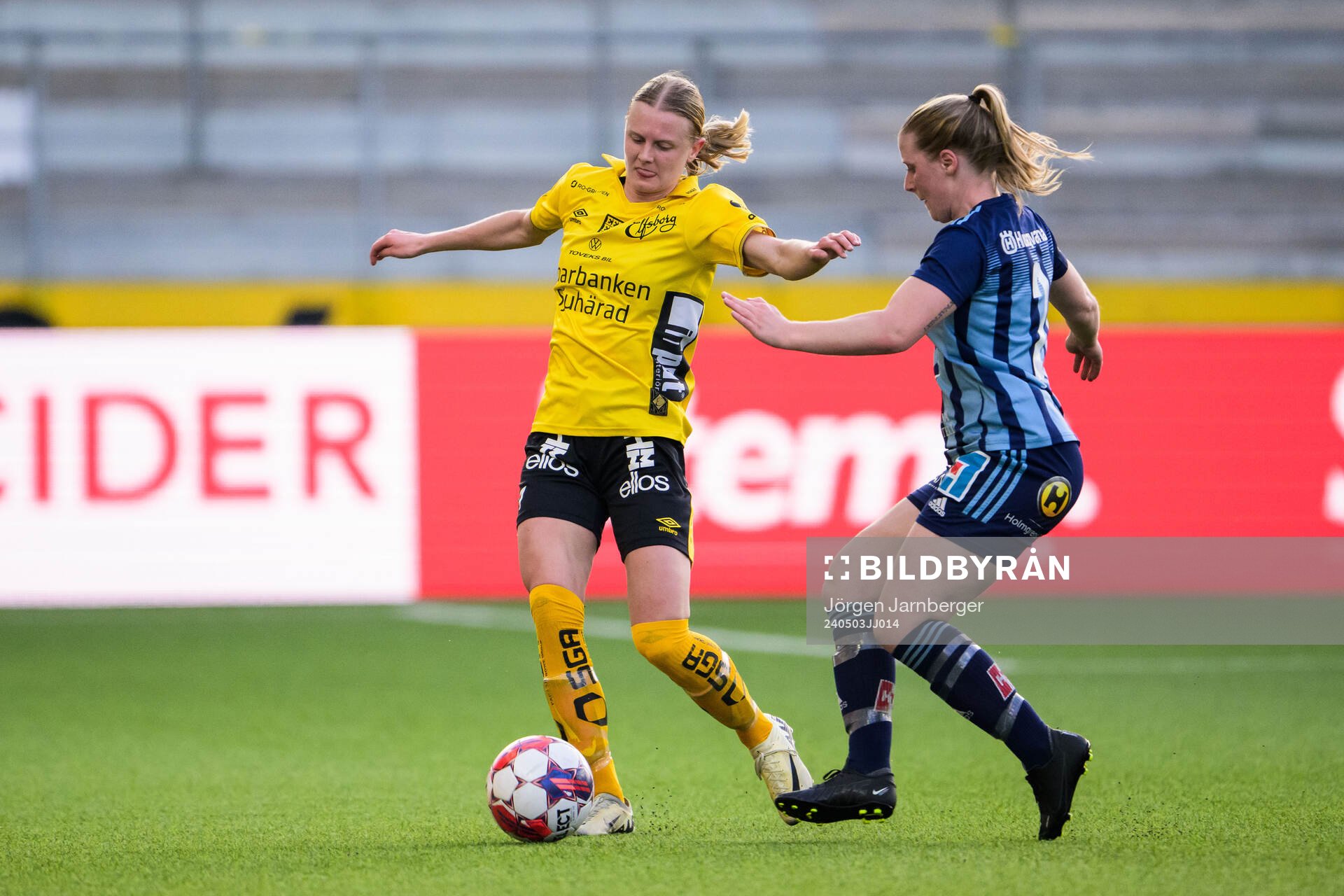 Elfsborgs Hanna Jiozon och Husqvarnas Antonia Estunger