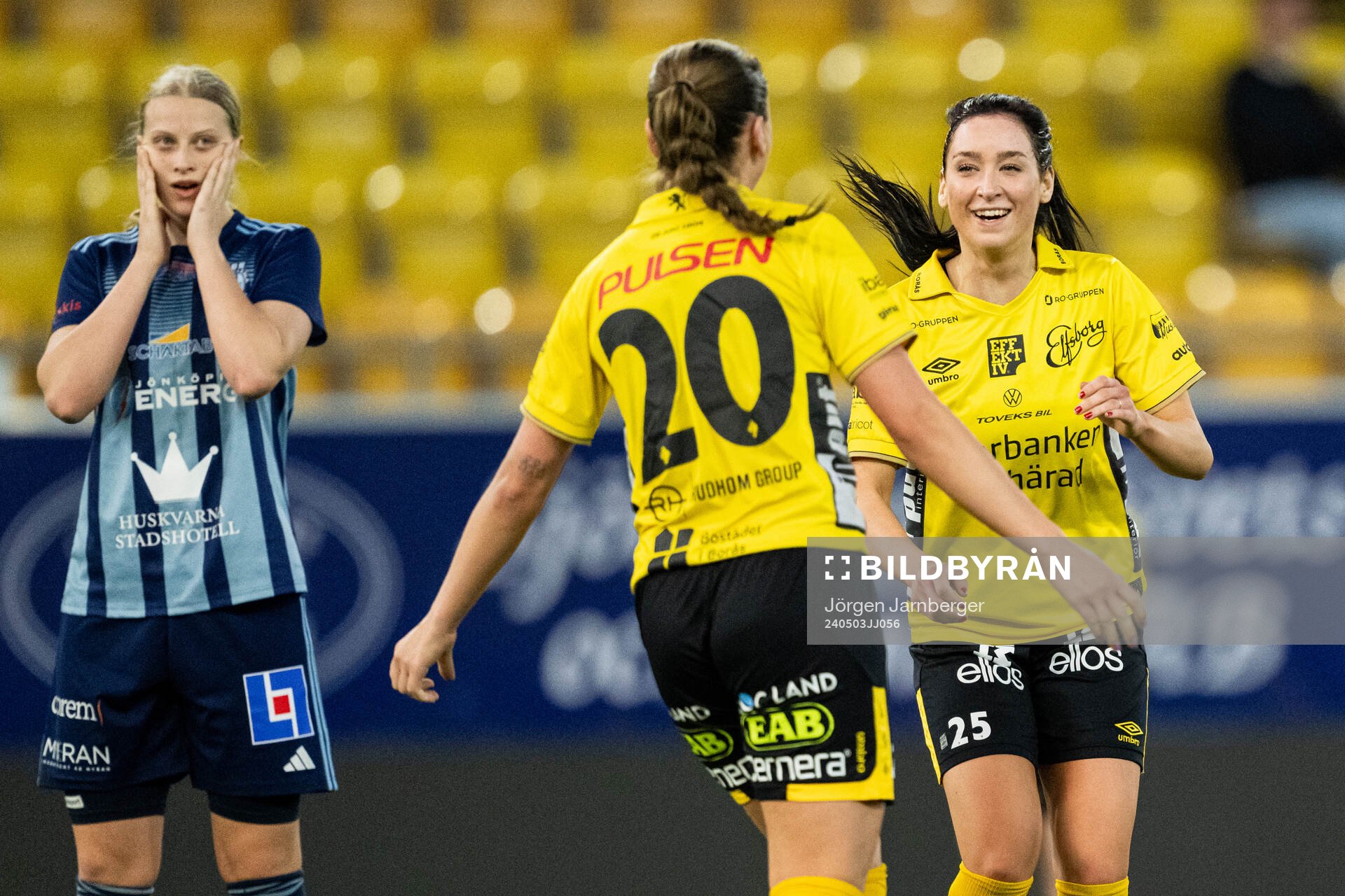 Elfsborgs Izabella Bergström jublar