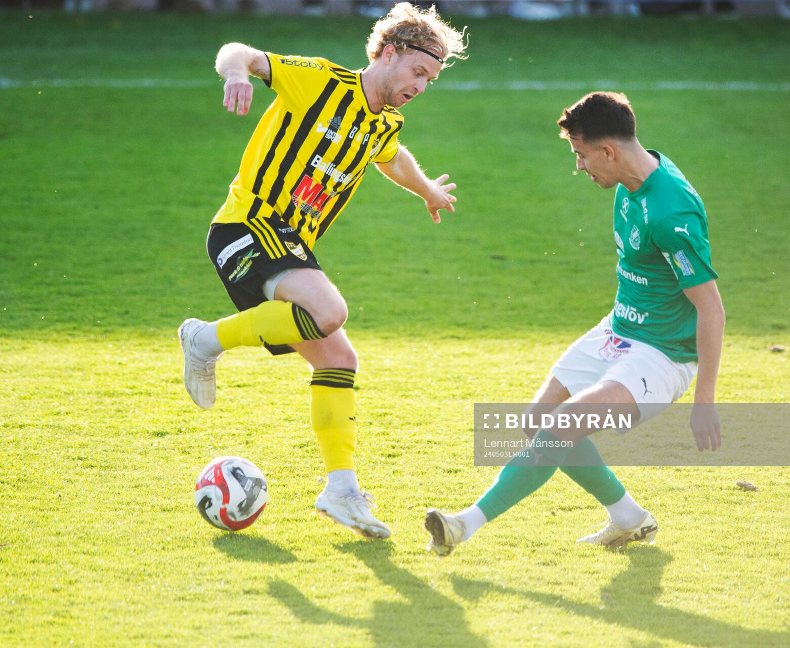 IFK Hässleholms Victor Holmberg i matchen i div. 2 mellan