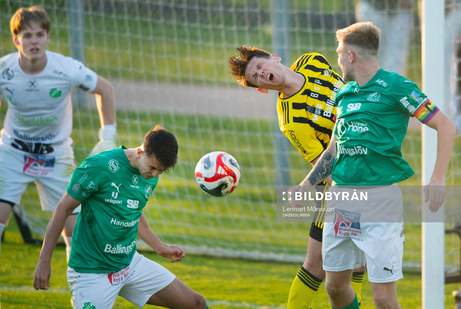 IFK Hässleholms Viktor Ahlgren i matchen i div. 2 mellan