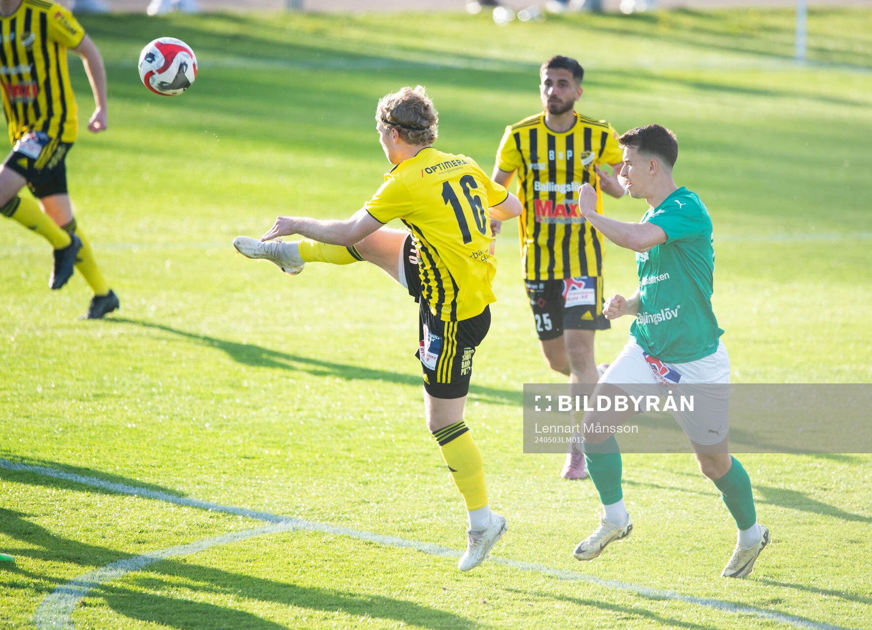 IFK Hässleholms Victor Holmberg i matchen i div. 2 mellan