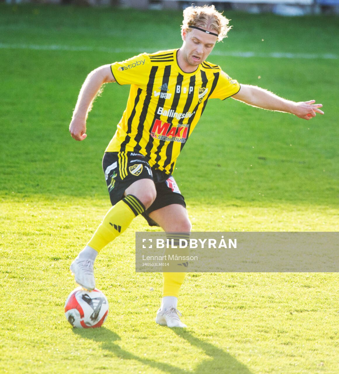 IFK Hässleholms Victor Holmberg i matchen i div. 2 mellan