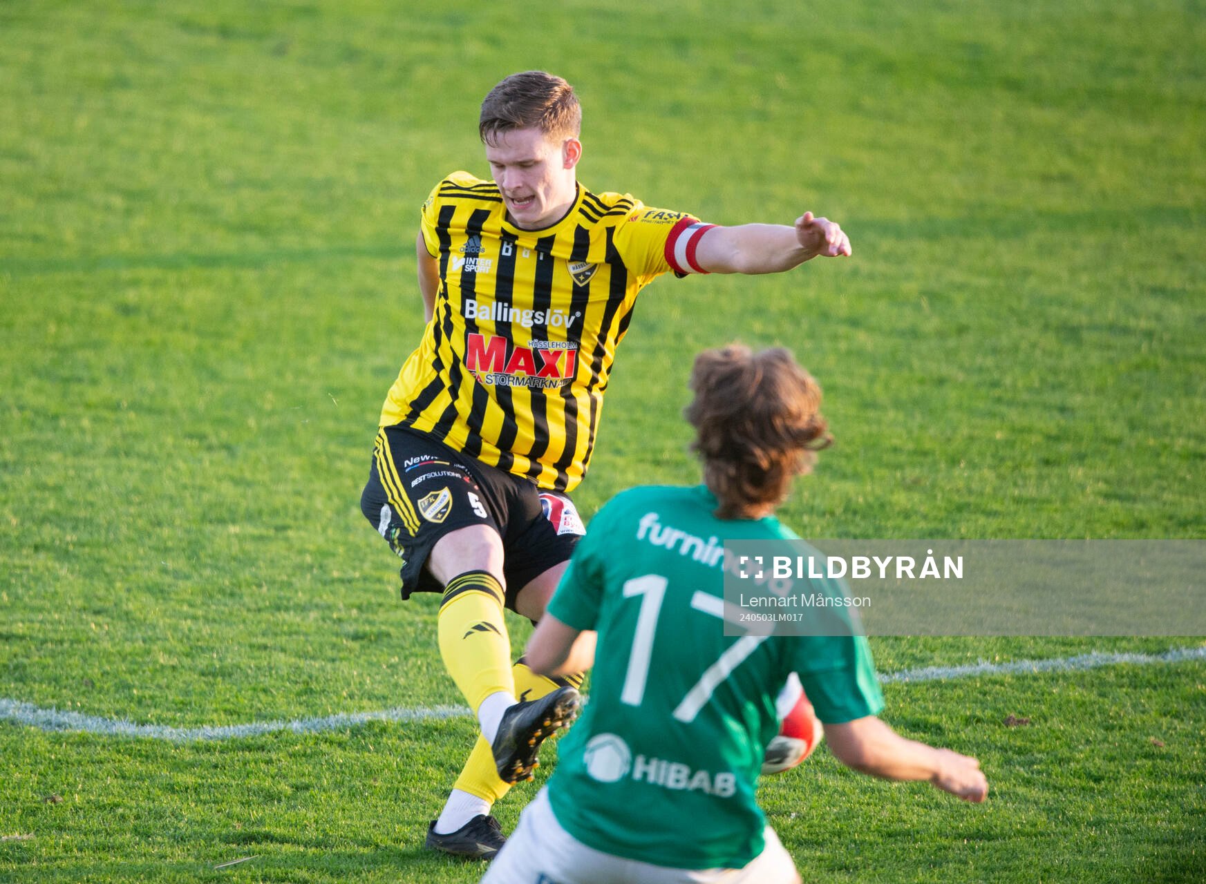 Hässleholms Axel Henriksson i matchen i div. 2 mellan IFK