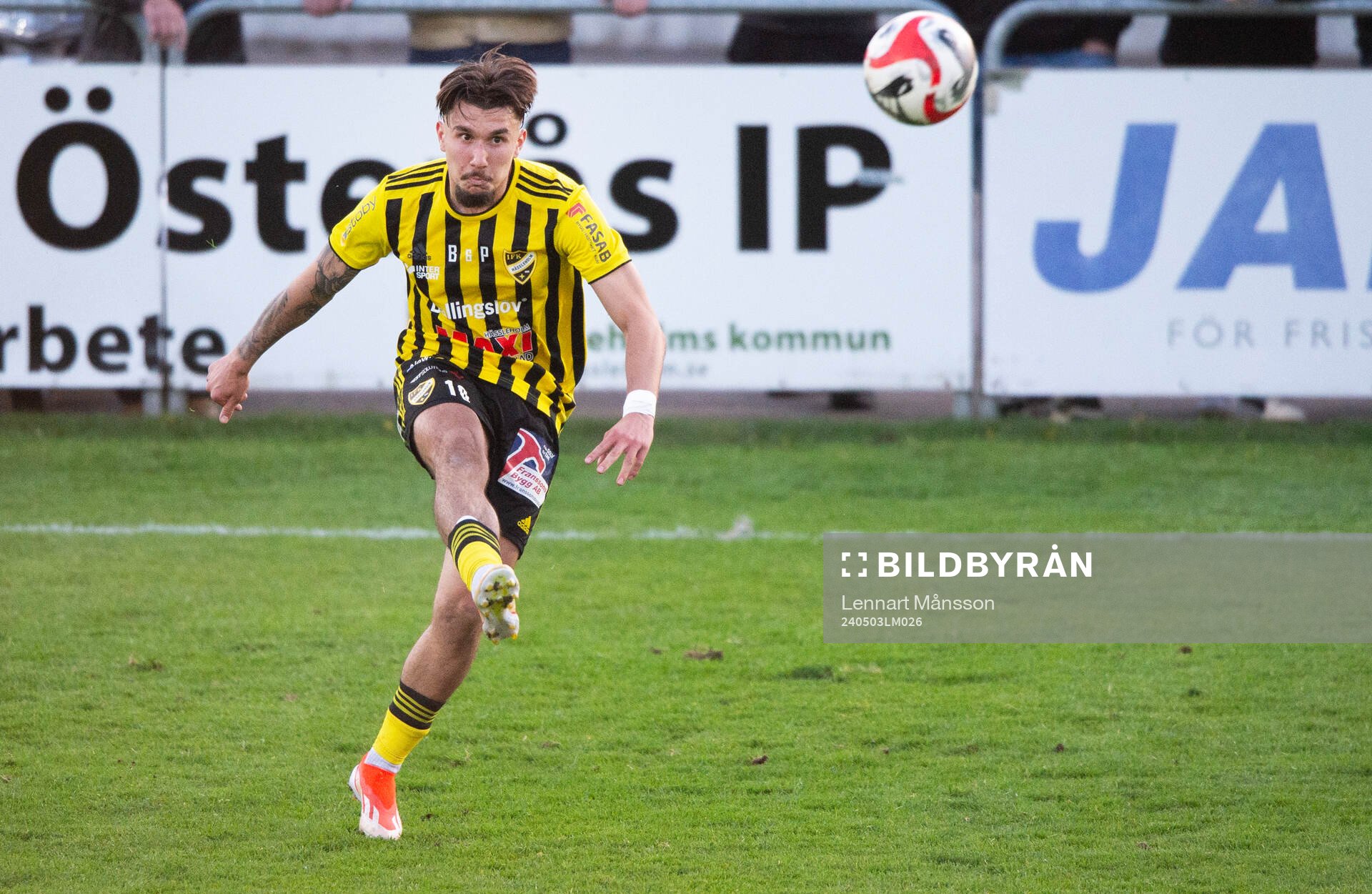 IFK Hässleholms Alen Zahirovic i matchen i div. 2 mellan