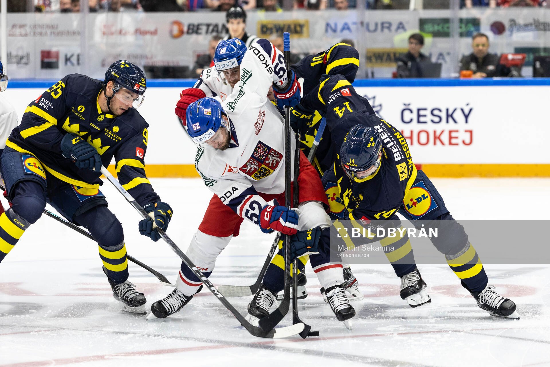 Michael Spacek of Czech Republic and Joel Eriksson Ek of