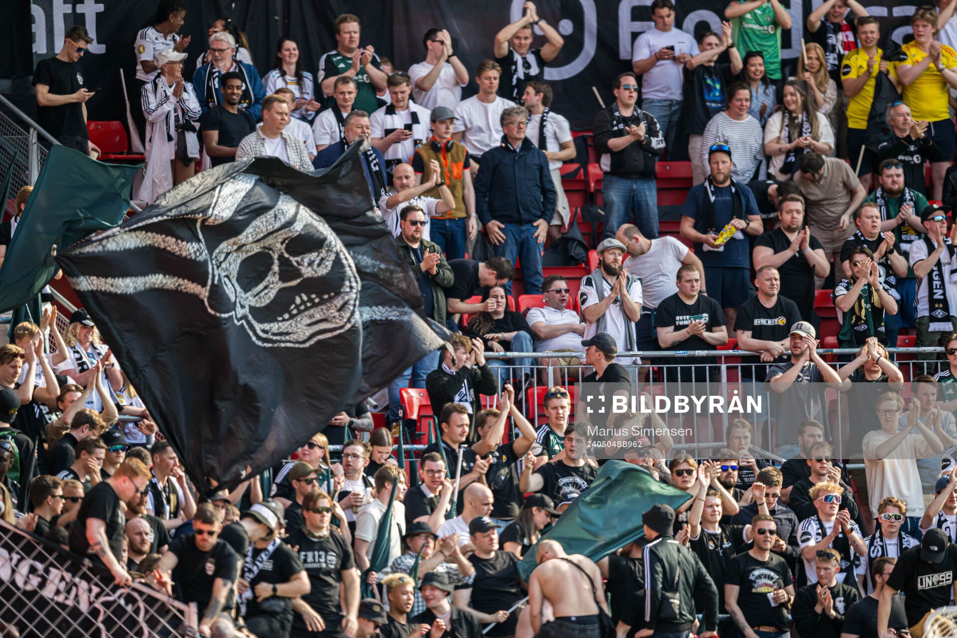 Spectators in the stands