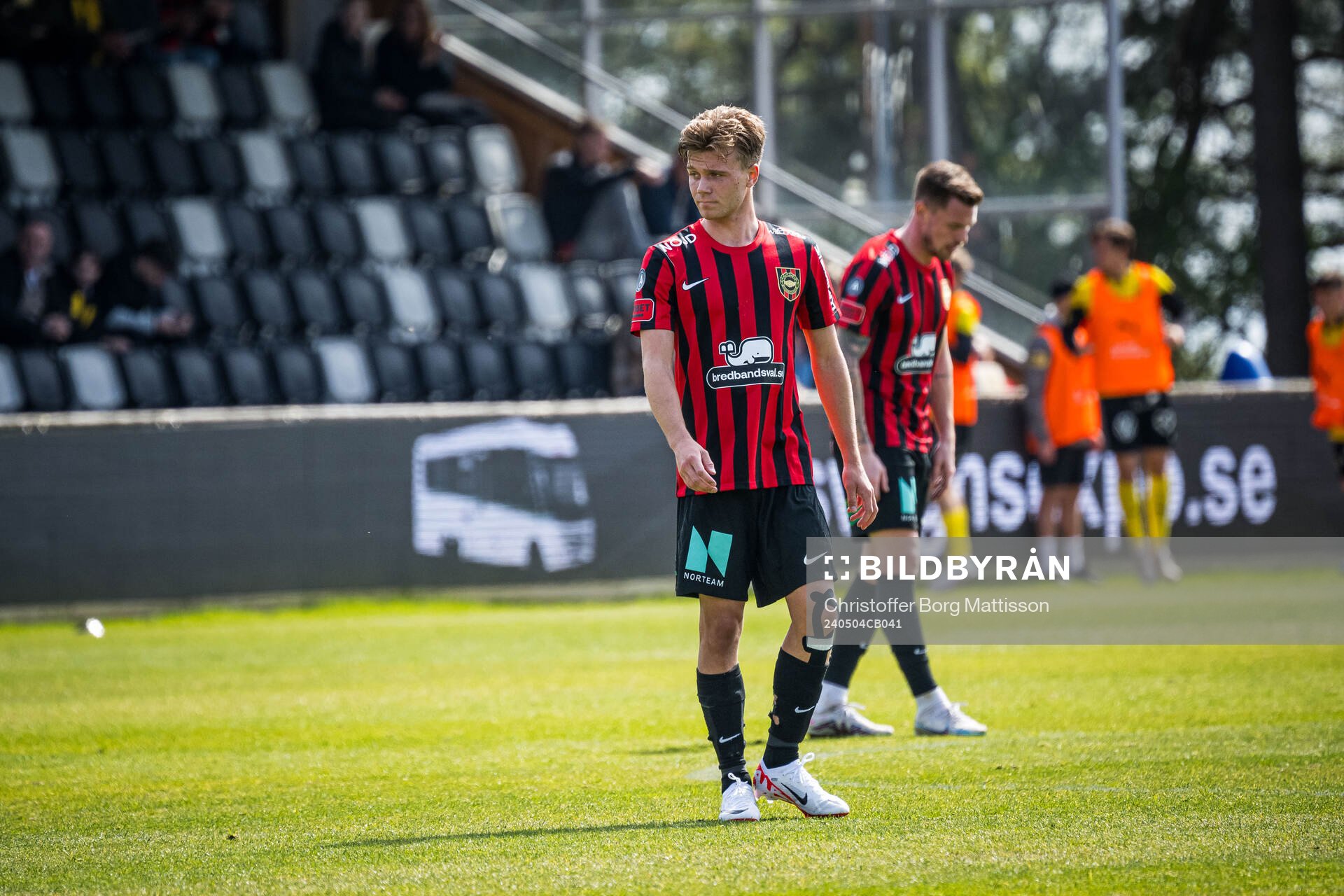 Brommapojkarnas Wilmer Odefalk deppar