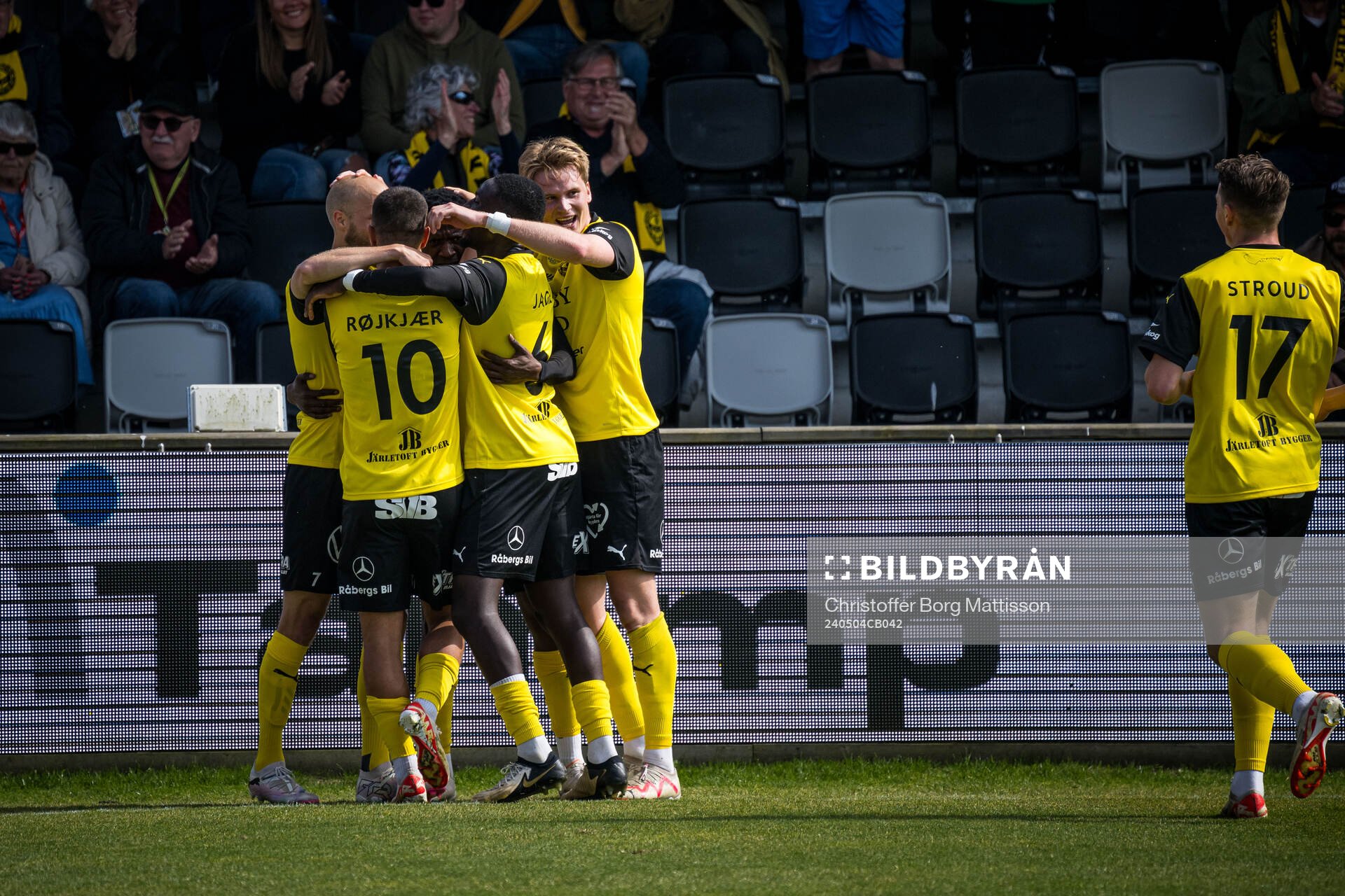 Mjällbys Silas Nwankwo jublar