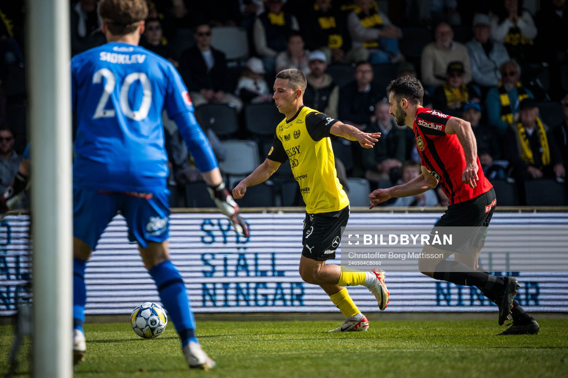 Mjällbys Nicklas Røjkjær och Brommapojkarnas André