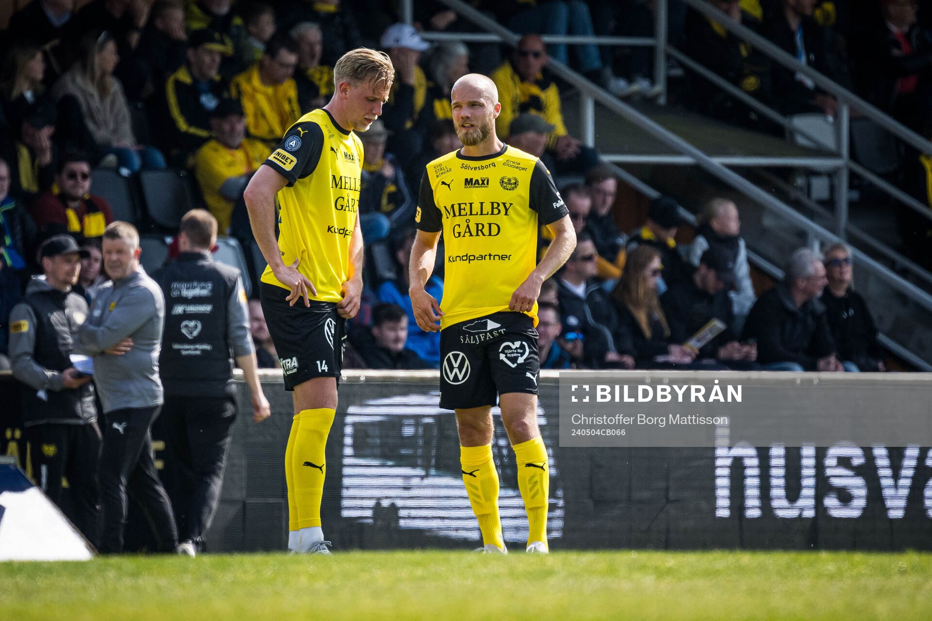Mjällbys Herman Johansson och Viktor Gustafson
