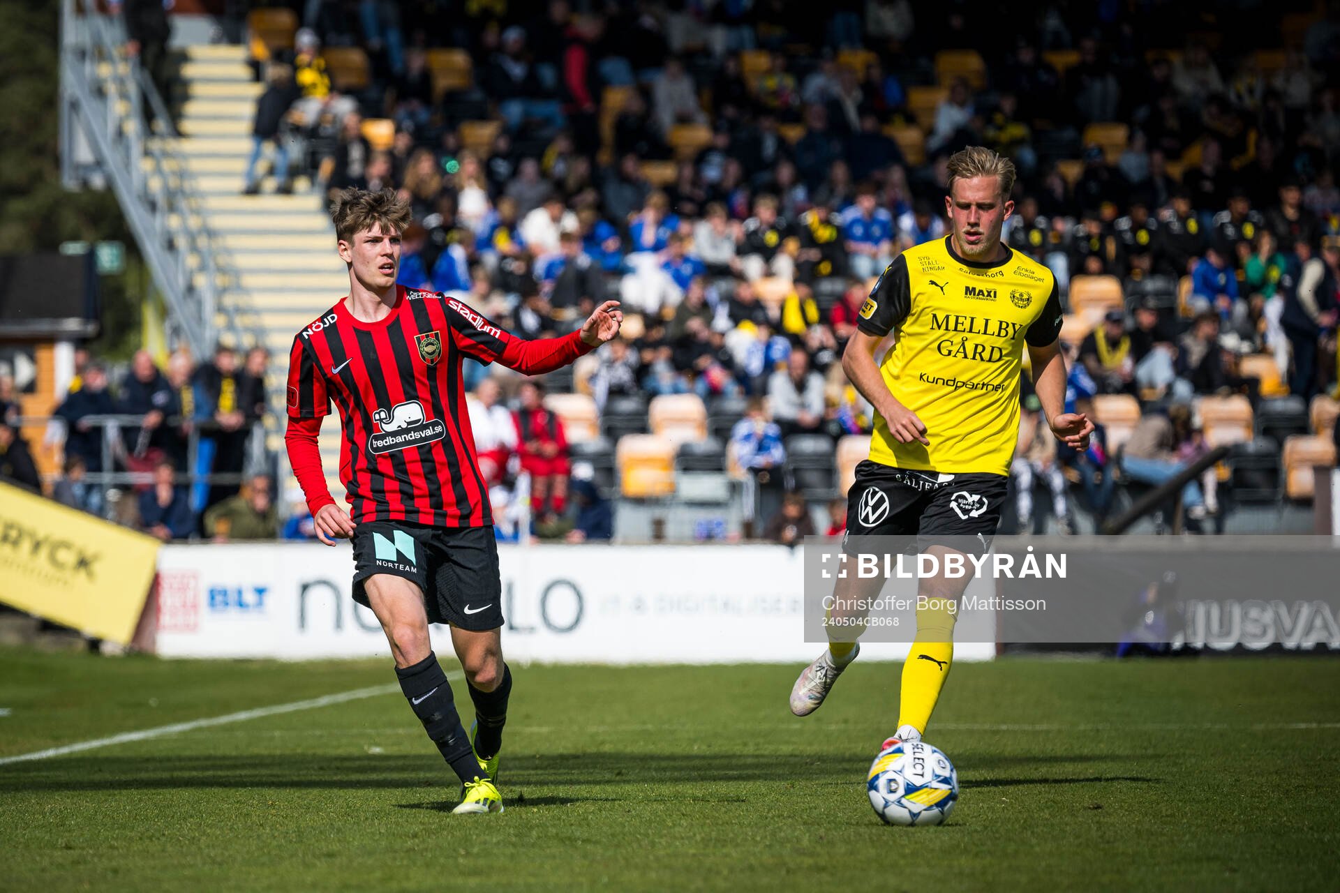 Brommapojkarnas Frederik Christensen och Mjällbys Herman