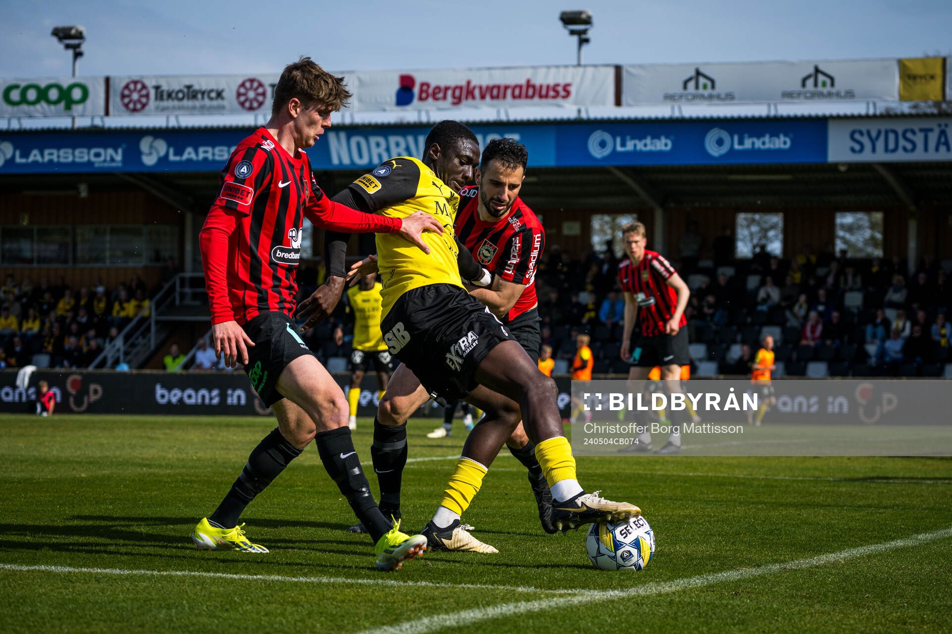 Brommapojkarnas Frederik Christensen och André Calisir och