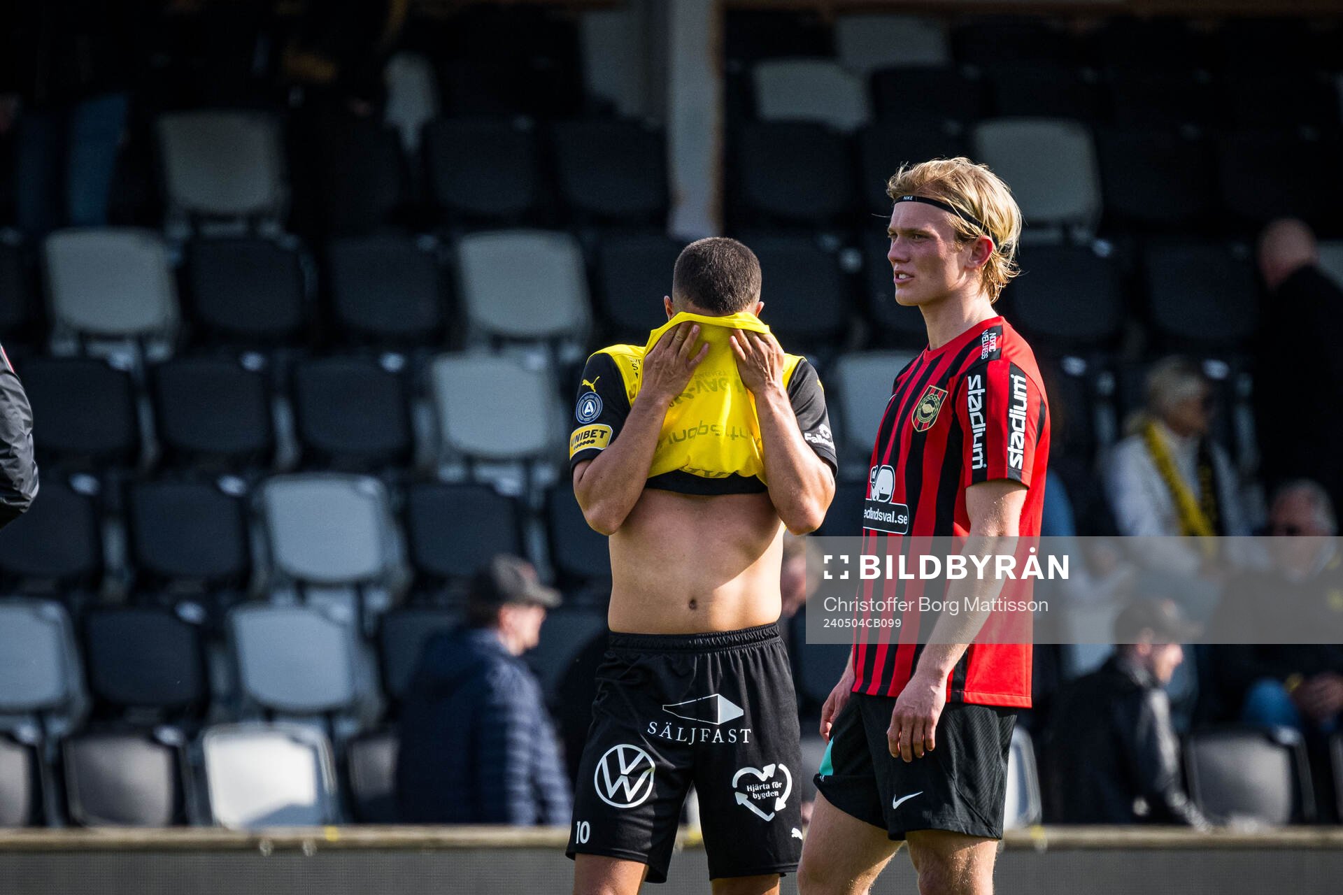Mjällbys Nicklas Røjkjær och Brommapojkarnas Alexander