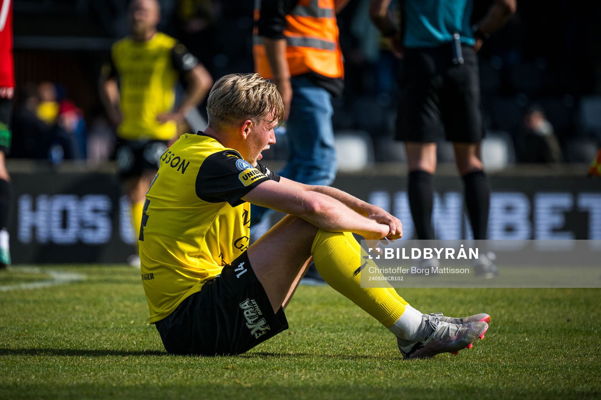 Mjällbys Herman Johansson deppar