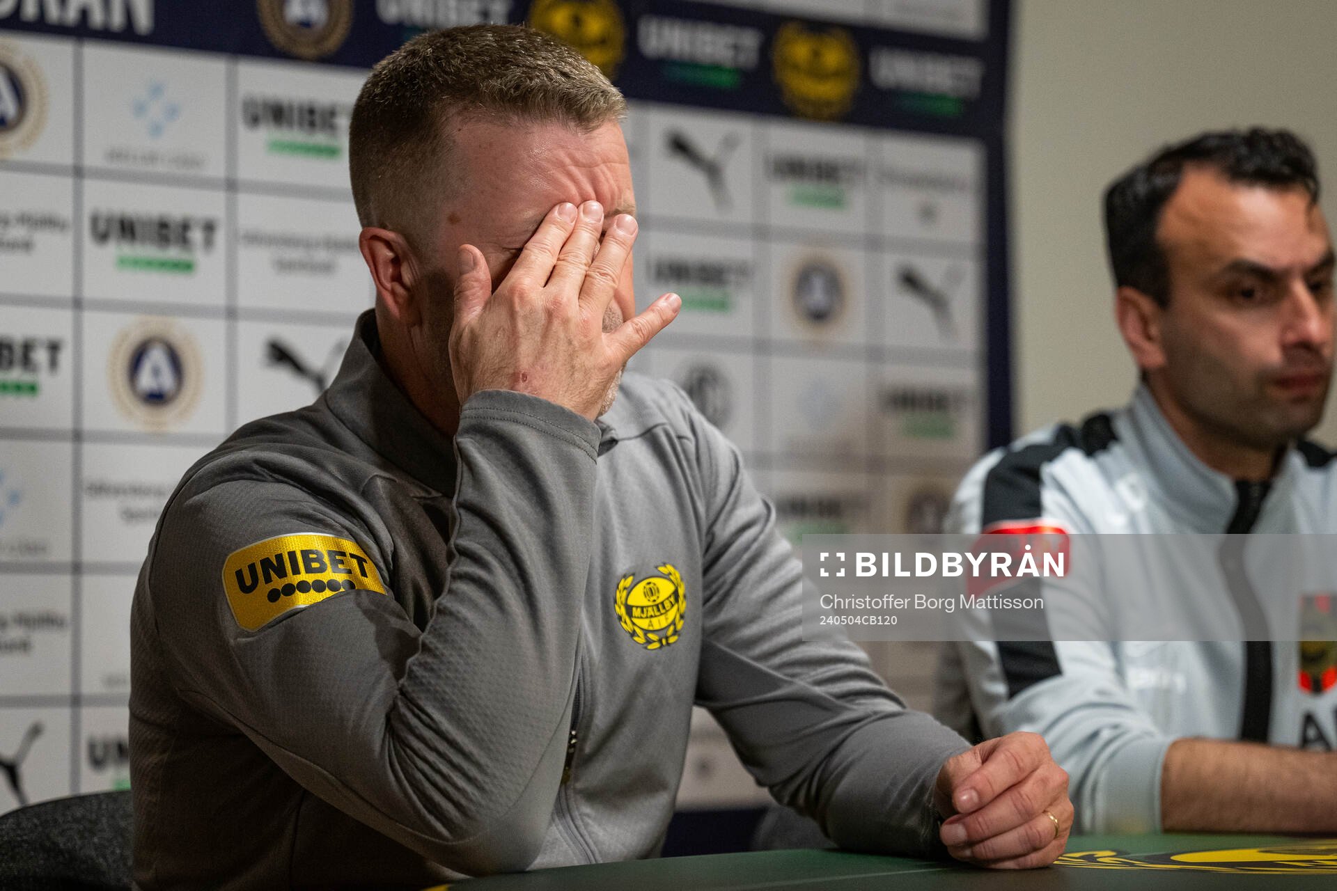 Mjällbys tränare Anders Torstensson deppar