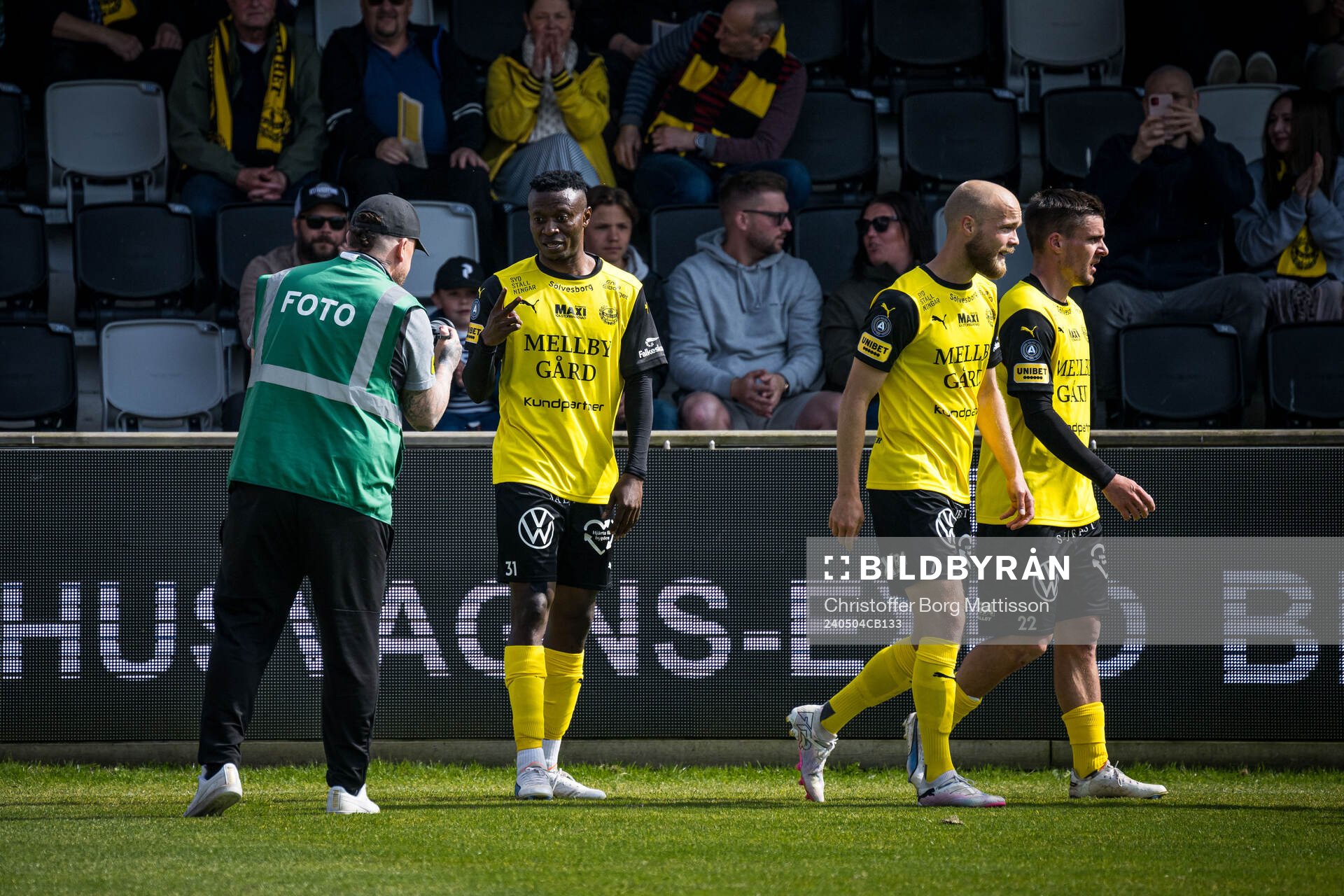 Mjällbys Silas Nwankwo jublar