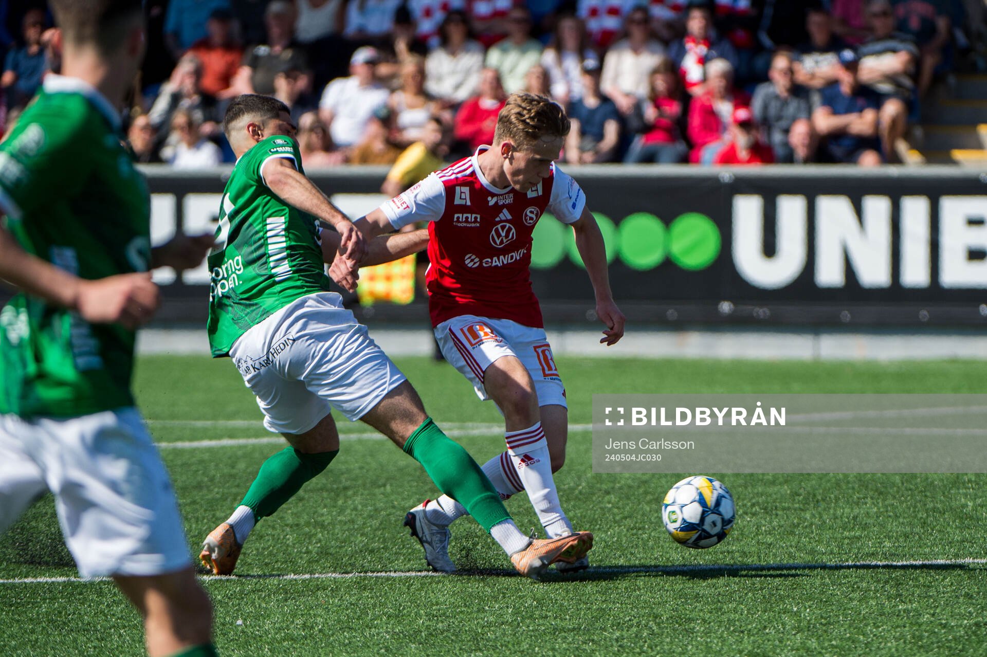 Brages Ömur Pektas och Sandvikens Ludwig Malachowski