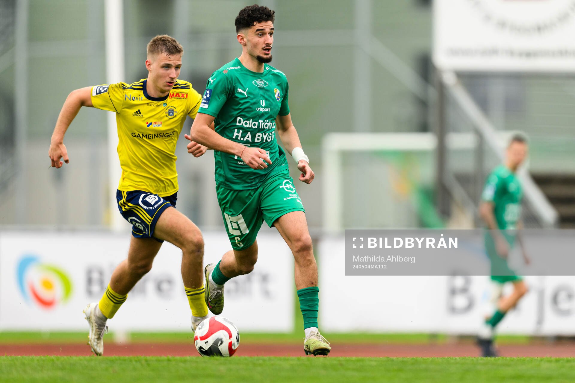 Ängelholms André Gustafson och Ljungskiles Mattias Bahno