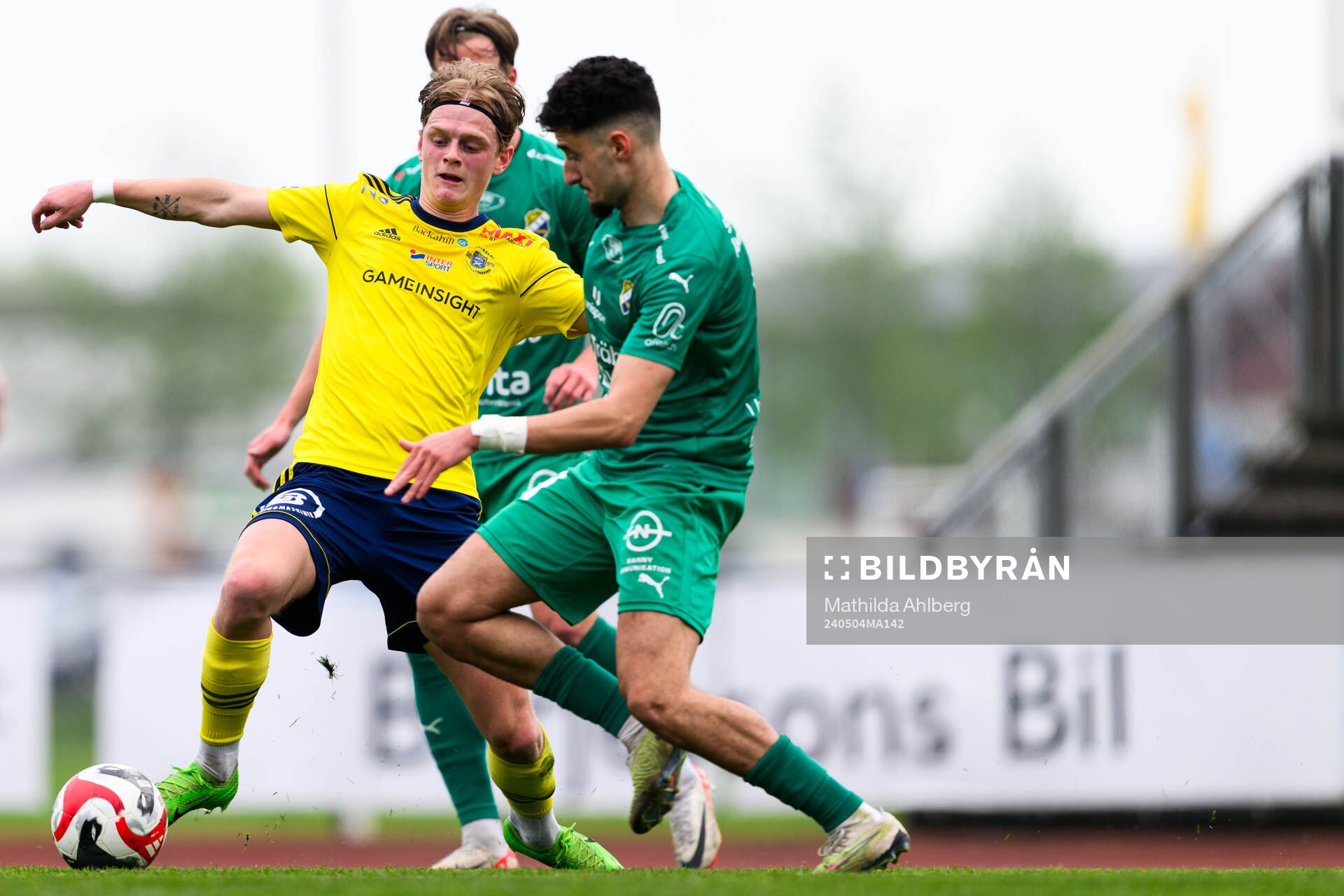 Ängelholms Max Eriksson och Ljungskiles Mattias Bahno