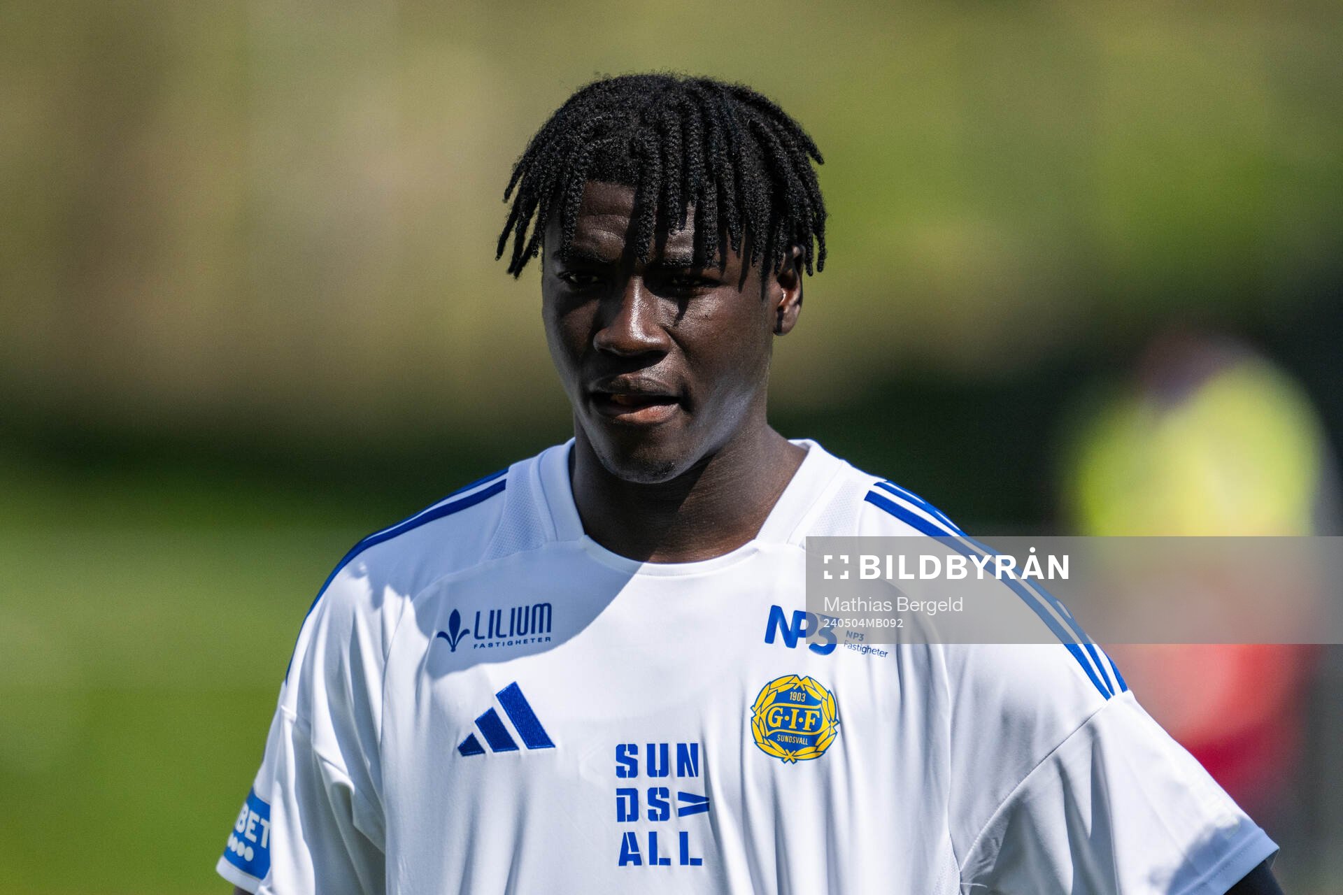 GIF Sundsvalls Kojo Peprah Oppong vid line-up