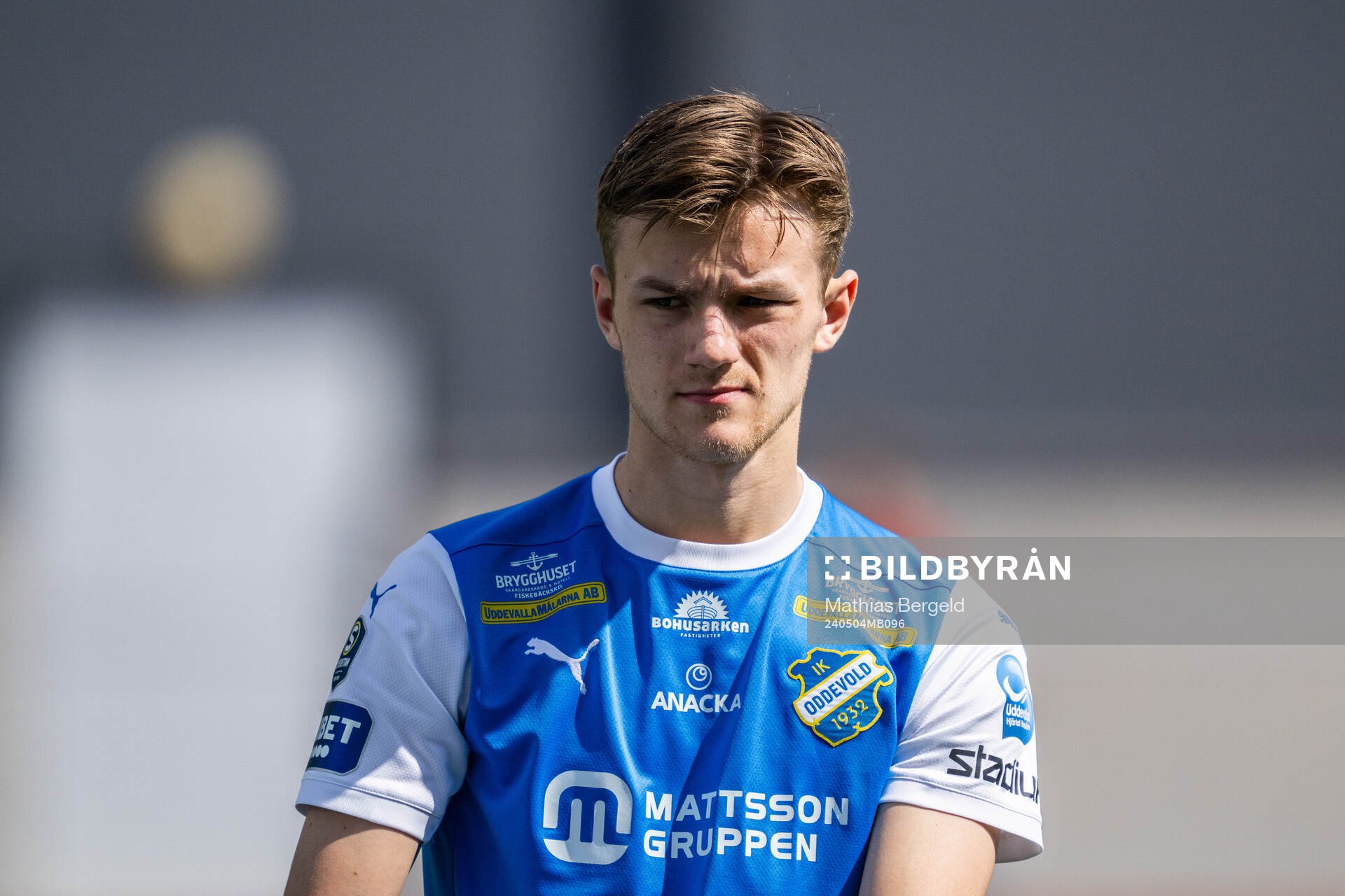 IK Oddevolds Gustav Forssell vid line-up