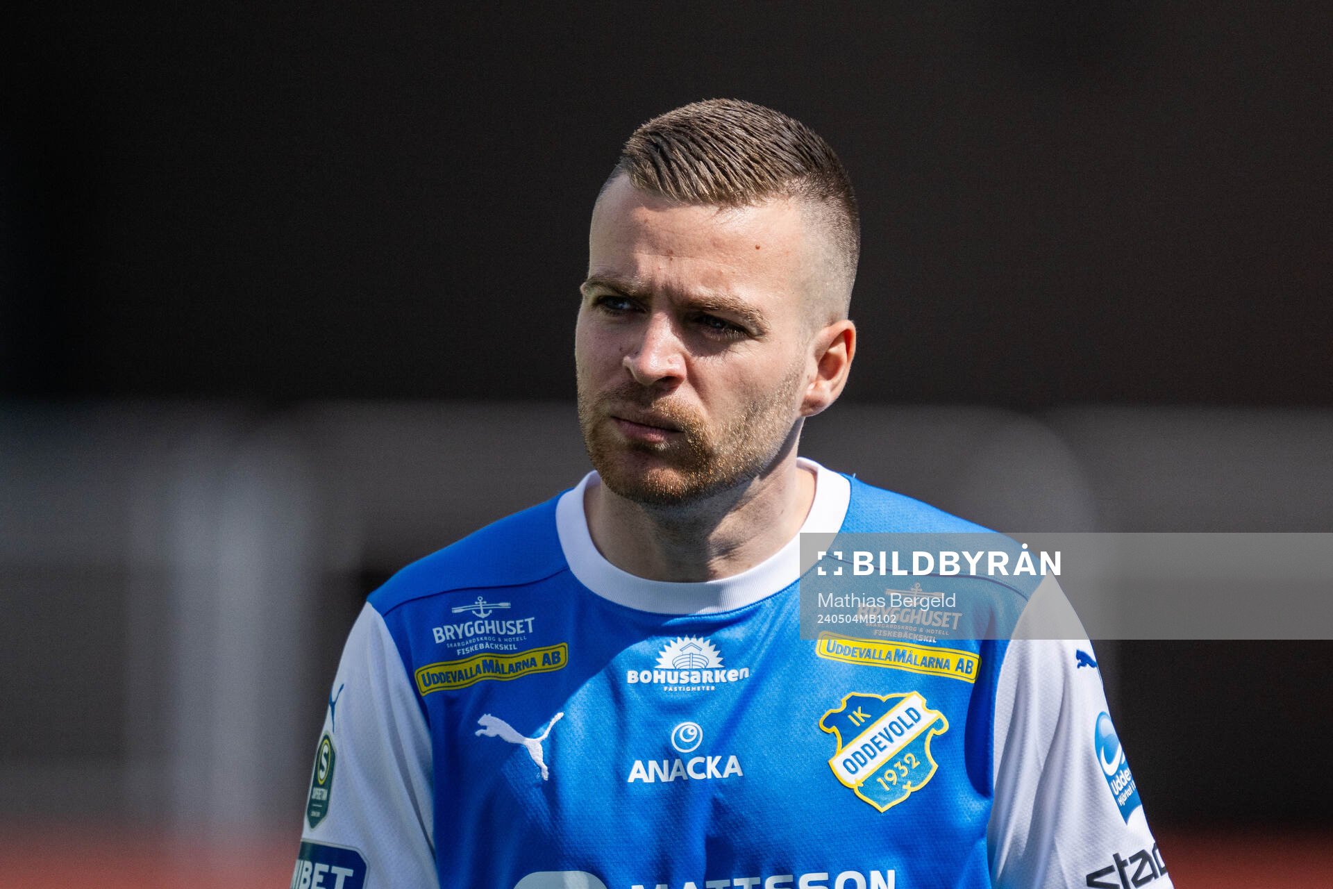 IK Oddevolds Oscar Iglicar Berntsson vid line-up