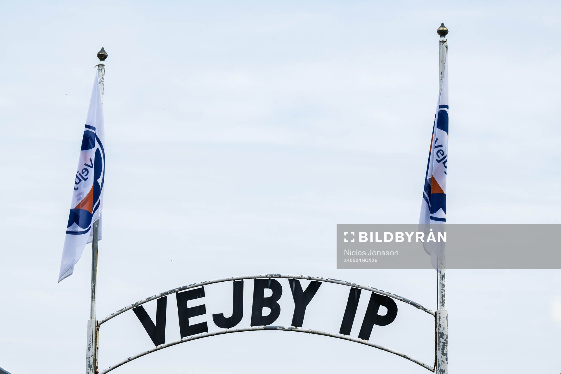Exteriör av Vejby IPunder fotbollsmatchen i Division 3