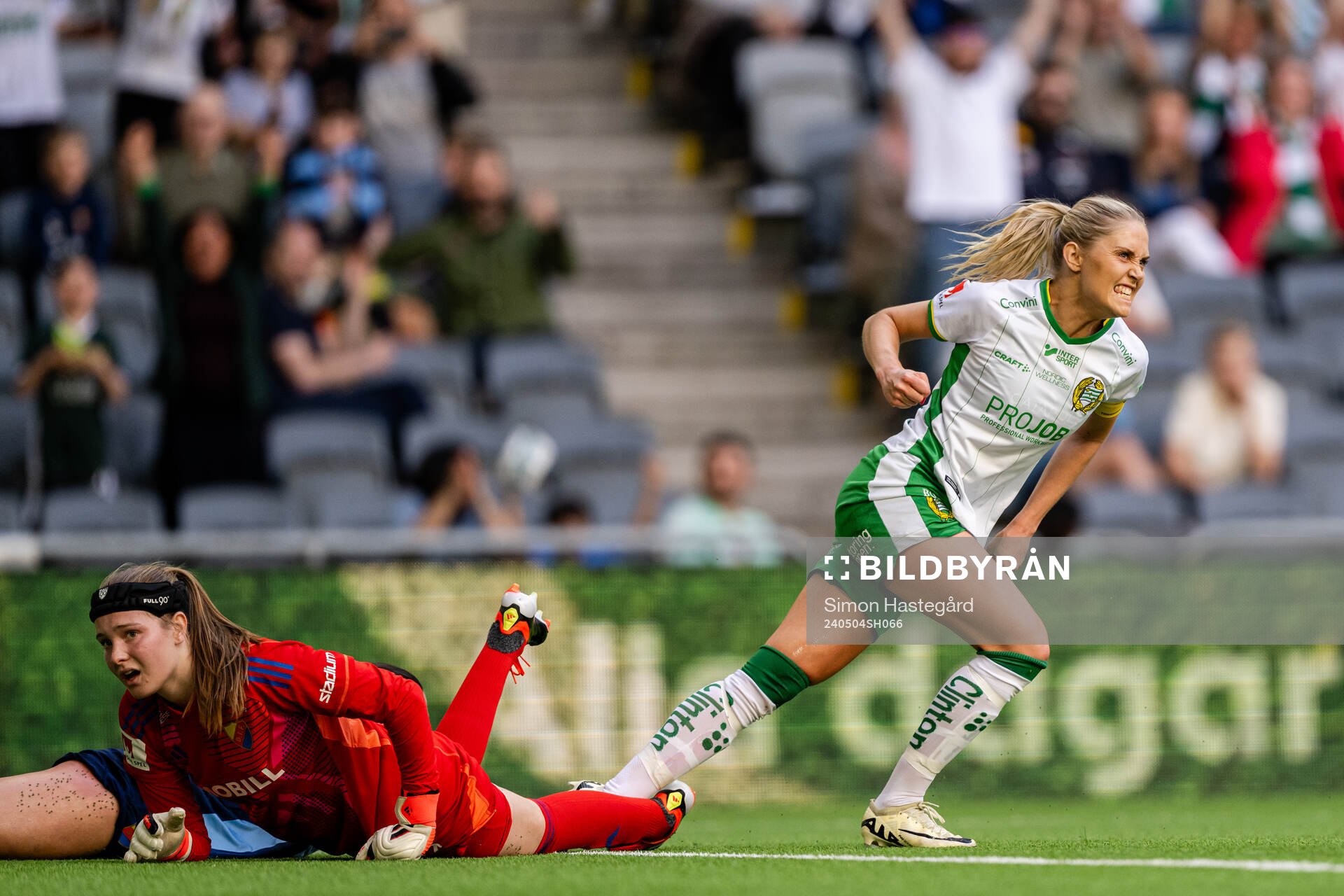 Hammarbys Alice Carlsson jublar