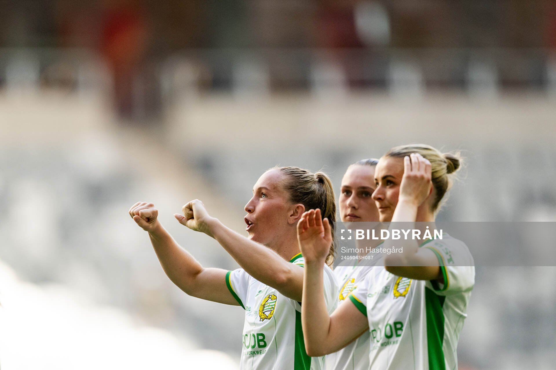 Hammarbys Julia Roddar jublar