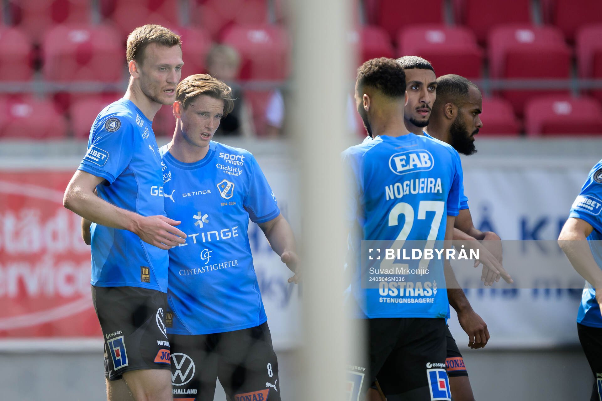 Halmstads Viktor Granath jublar