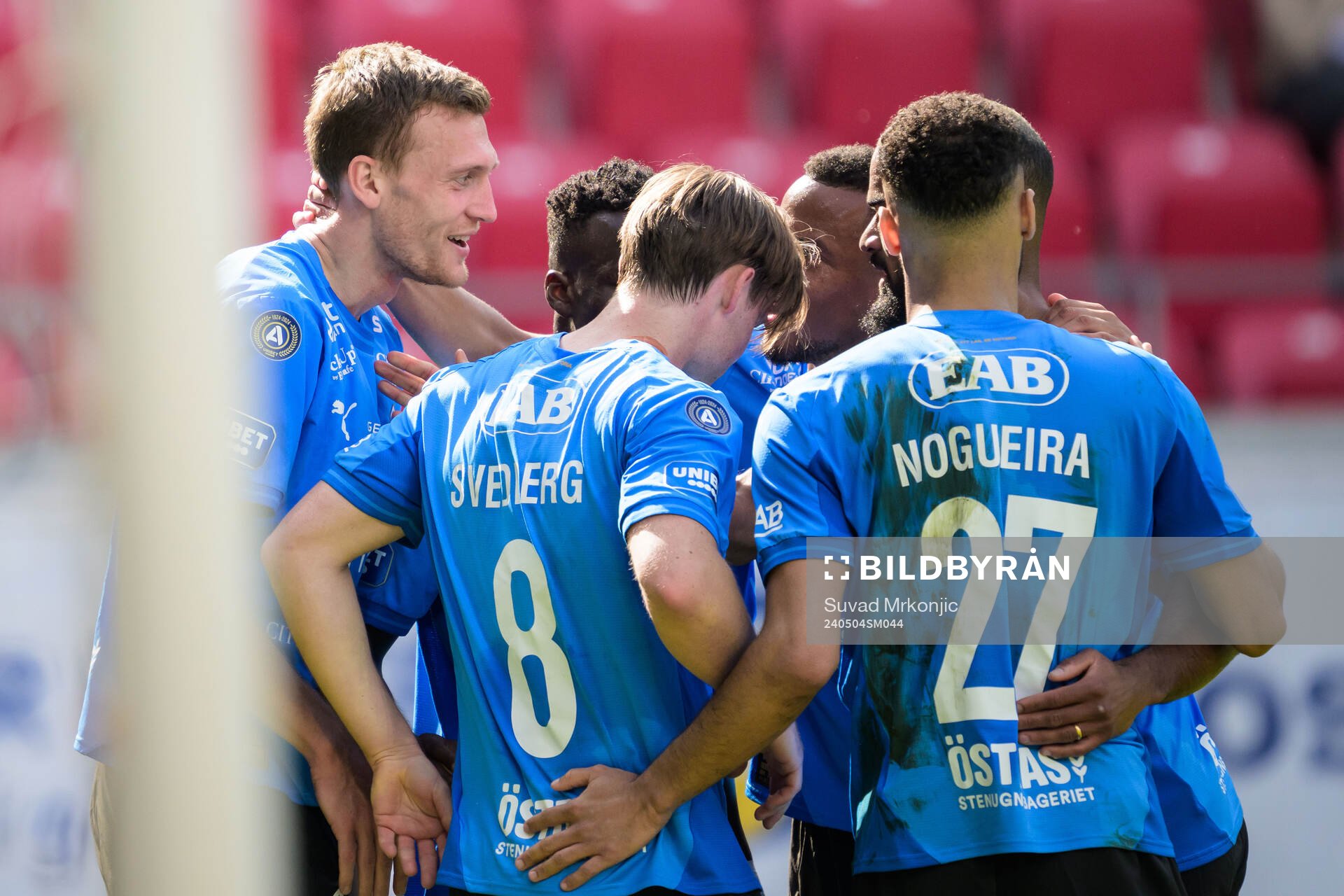 Halmstads Viktor Granath jublar