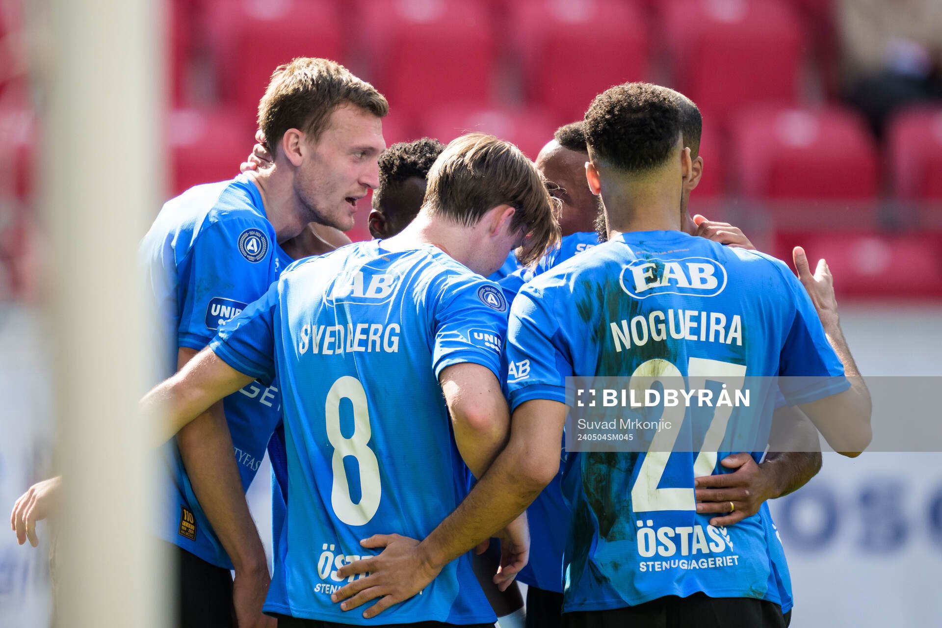 Halmstads Viktor Granath jublar
