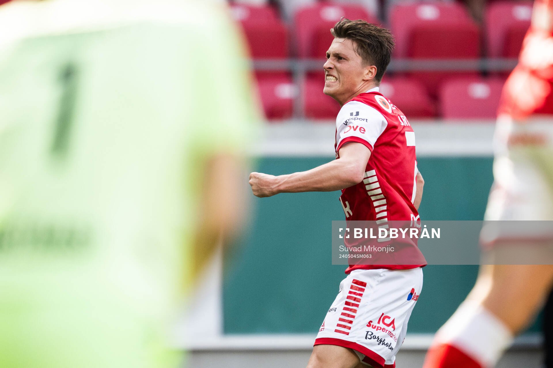 Kalmars Kevin Jensen jublar