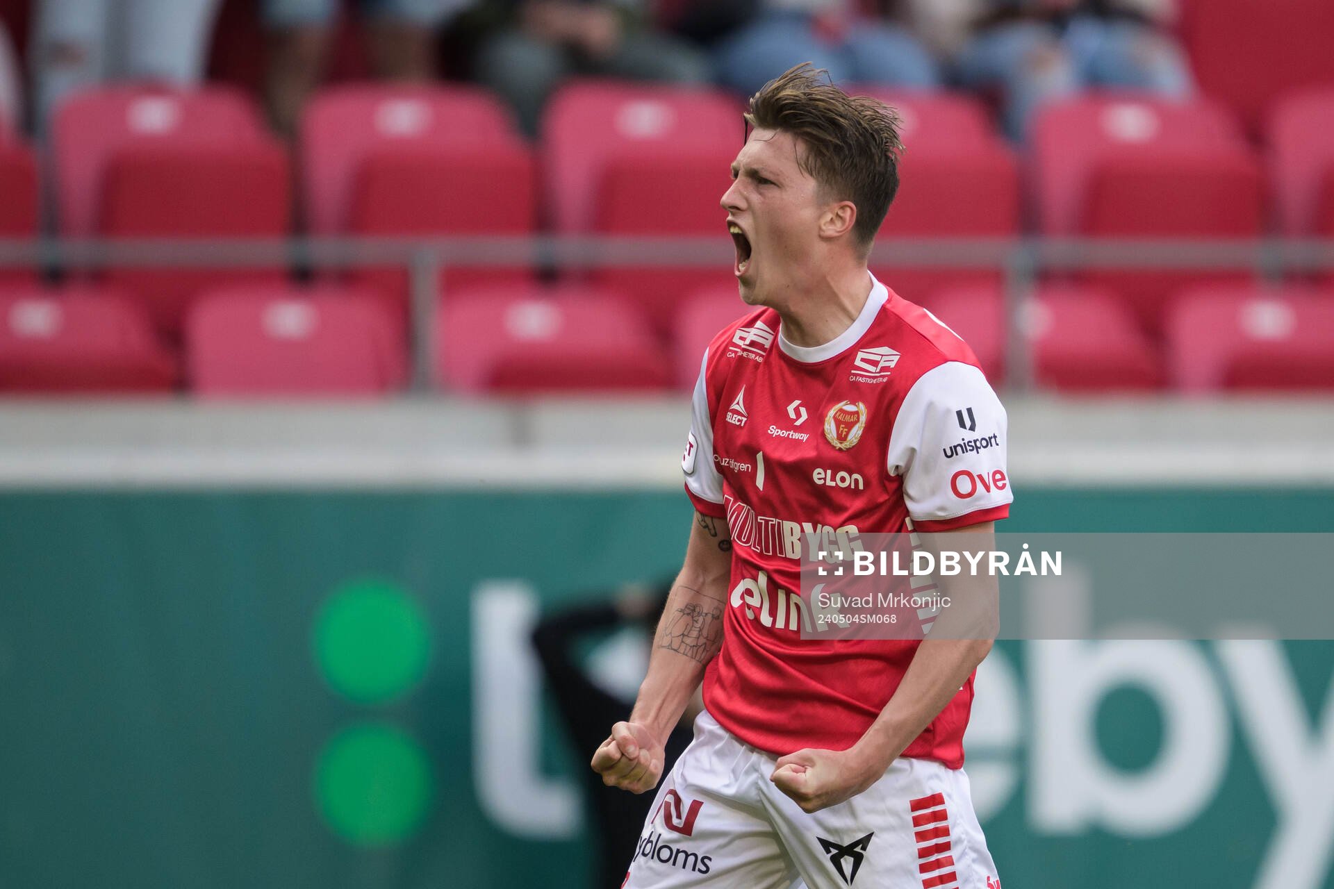 Kalmars Kevin Jensen jublar