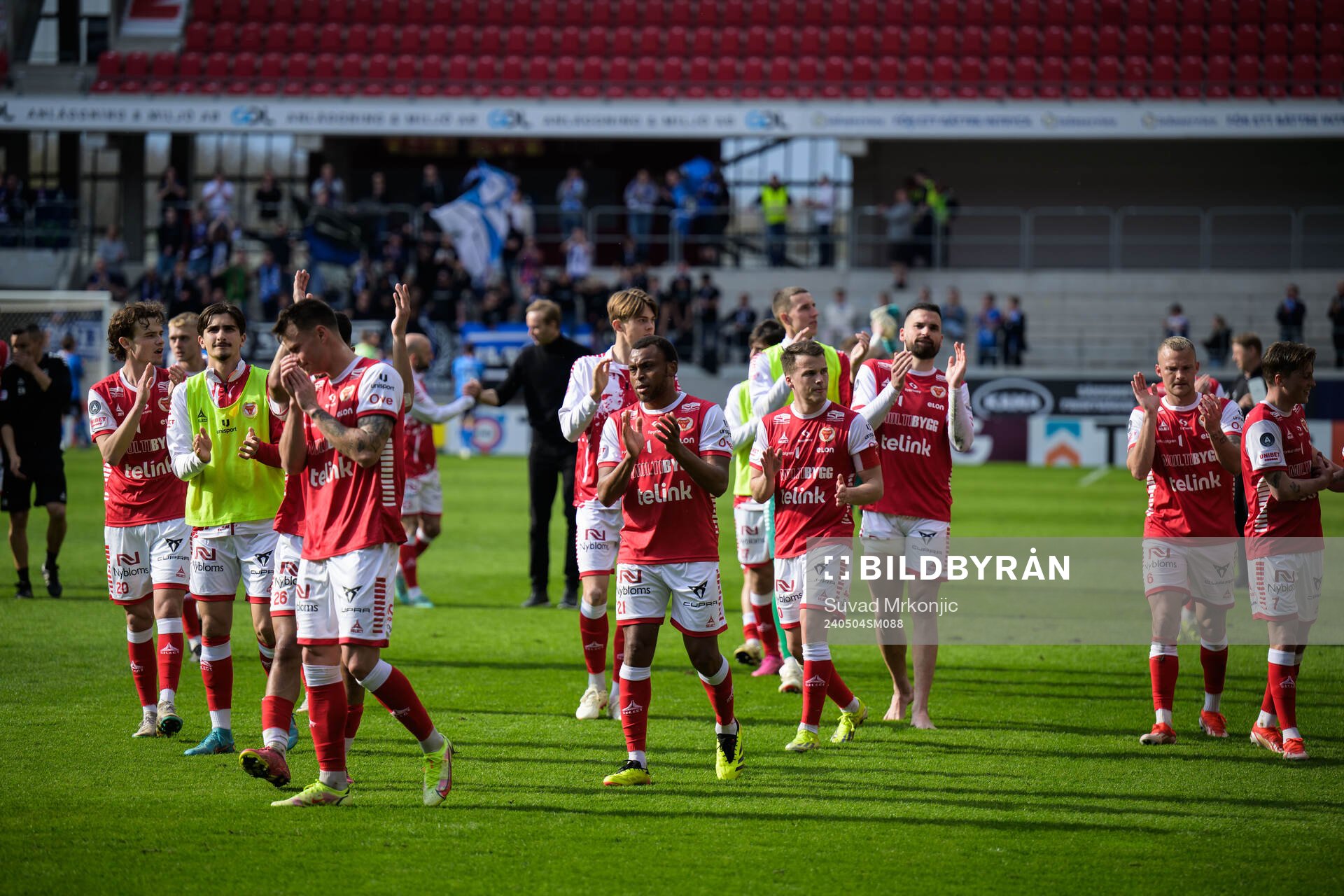 Kalmar spelare jublar
