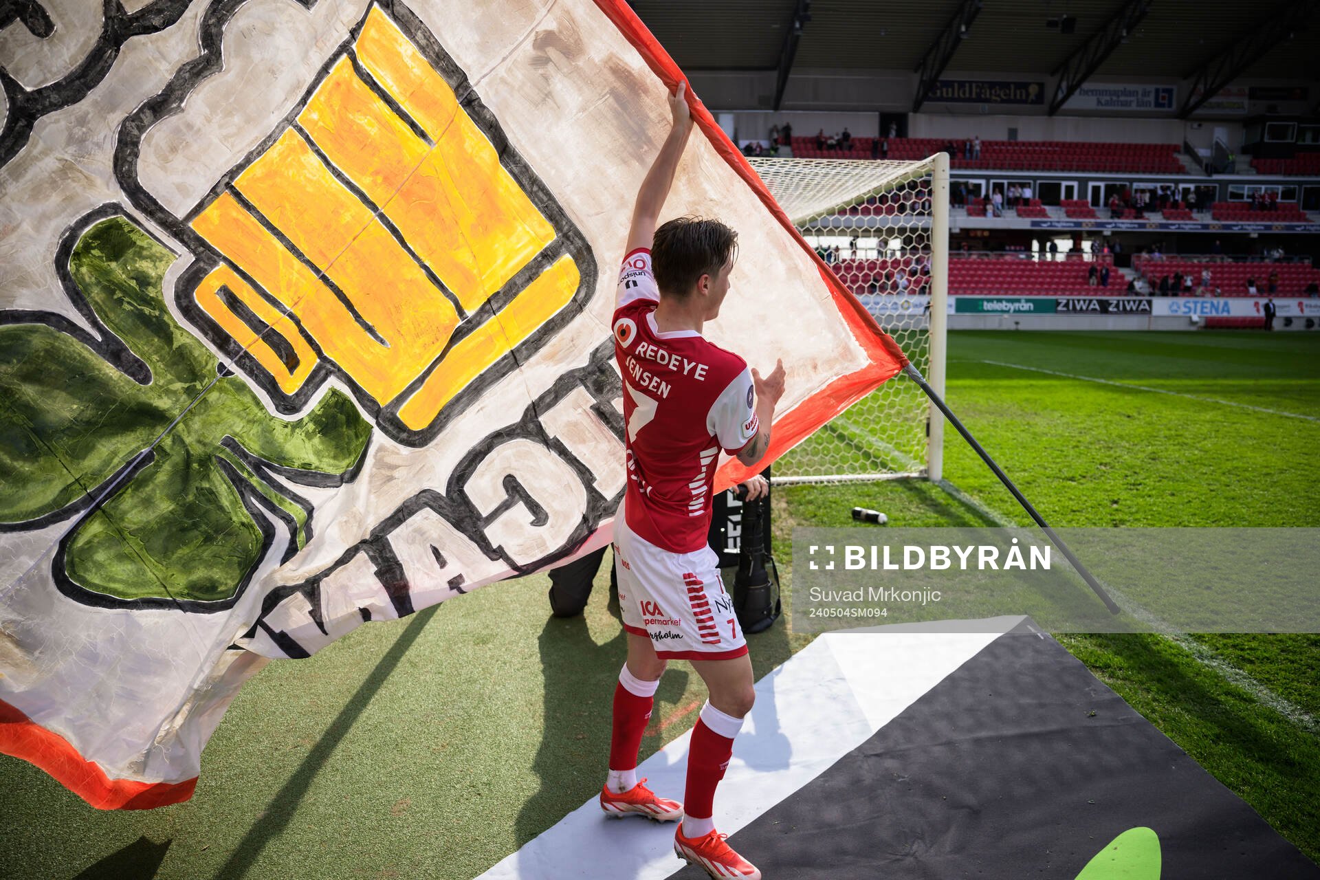 Kalmars Kevin Jensen jublar