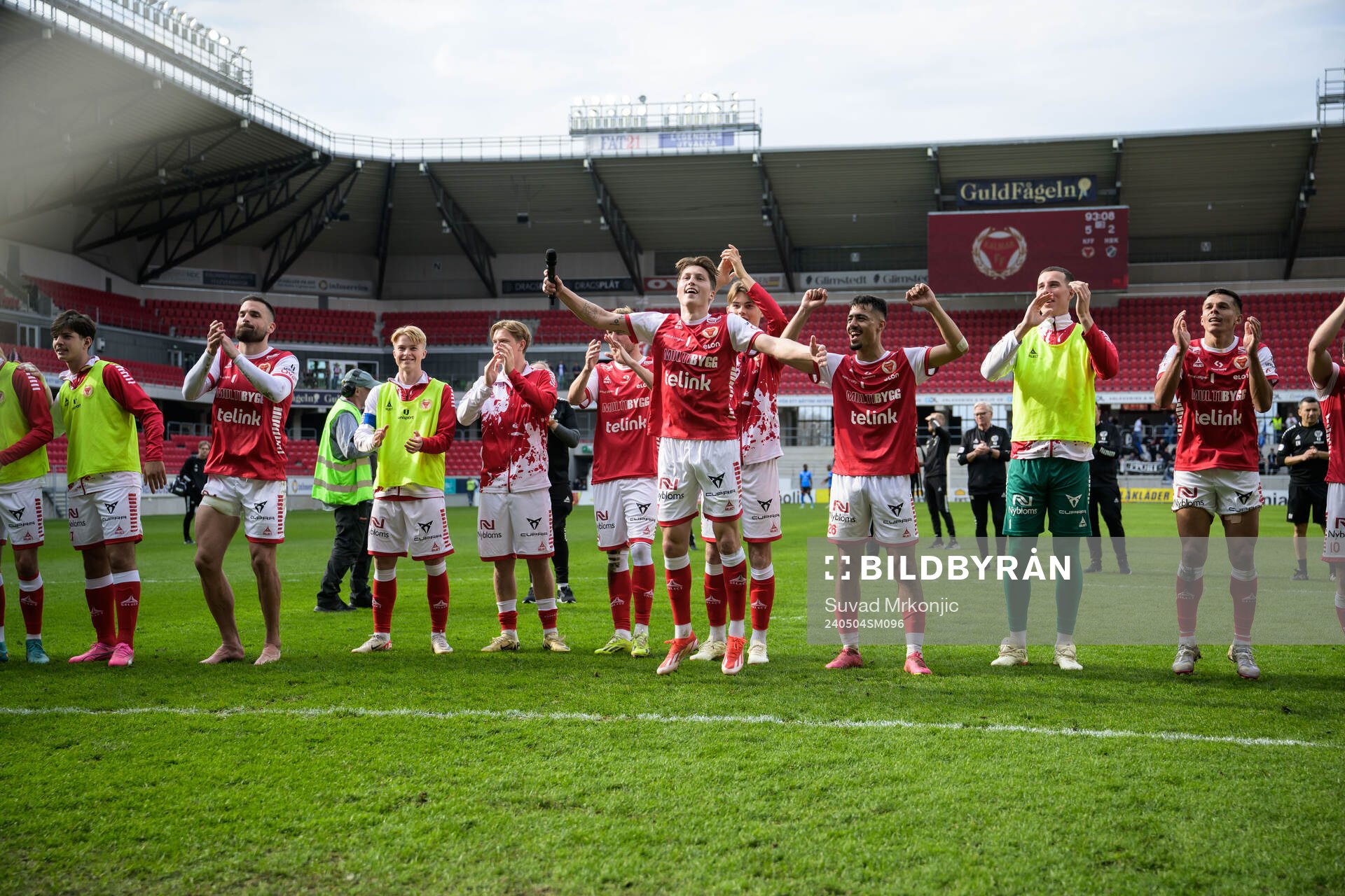 Kalmars Kevin Jensen jublar