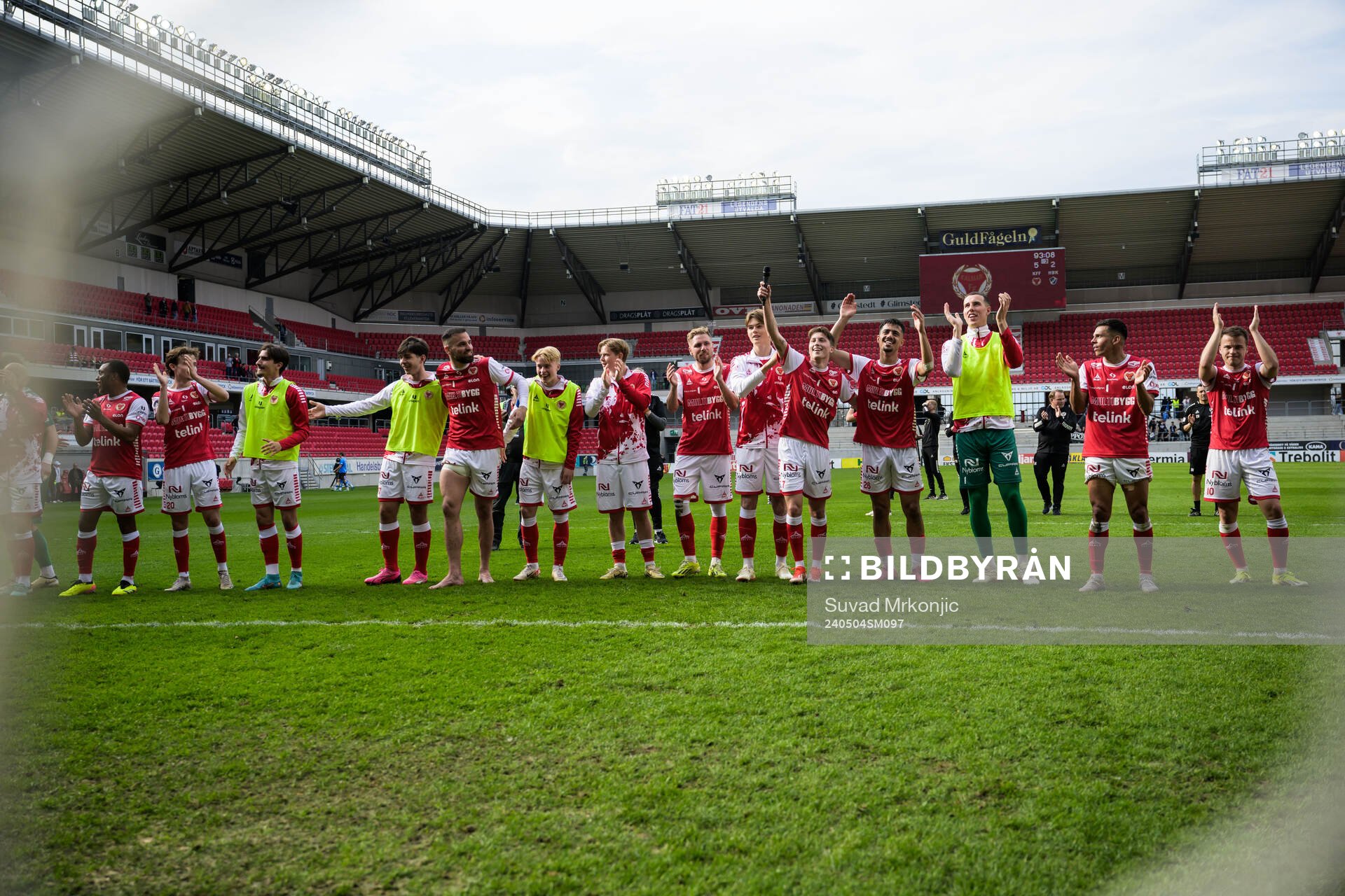 Kalmar spelare jublar