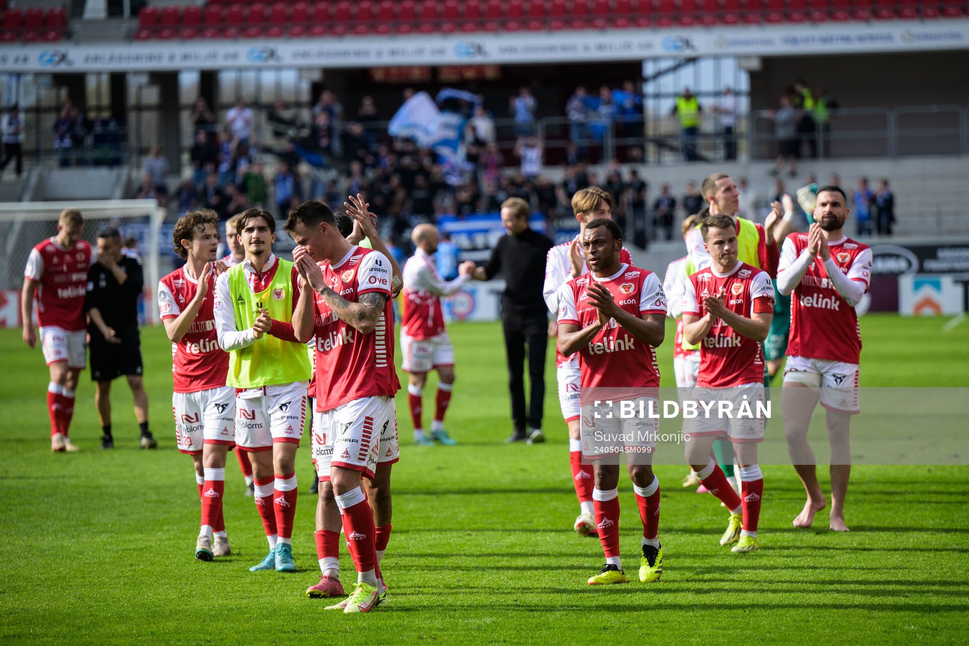 Kalmar spelare jublar