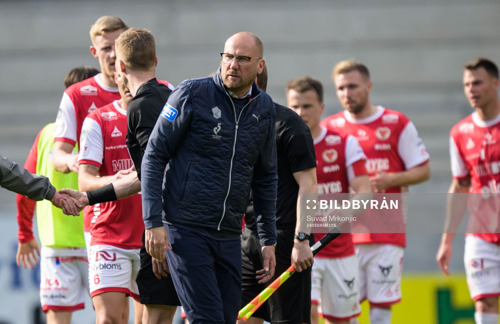 Halmstads tränare Magnus Haglund deppar