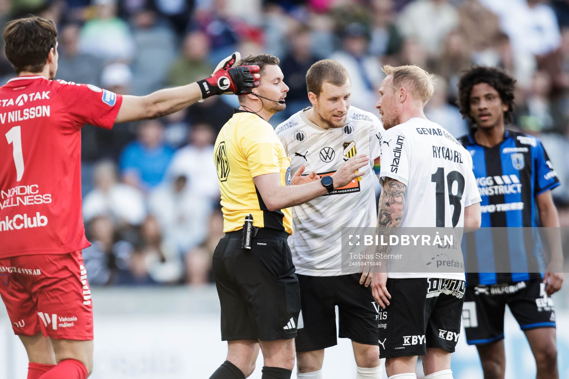 Häckens Simon Gustafson och Mikkel Rygaard Jensen i