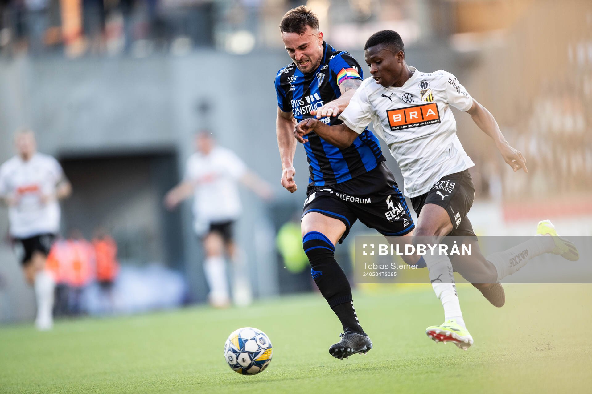 Sirius Henrik Castegren och Häckens Akoua Romeo Amane
