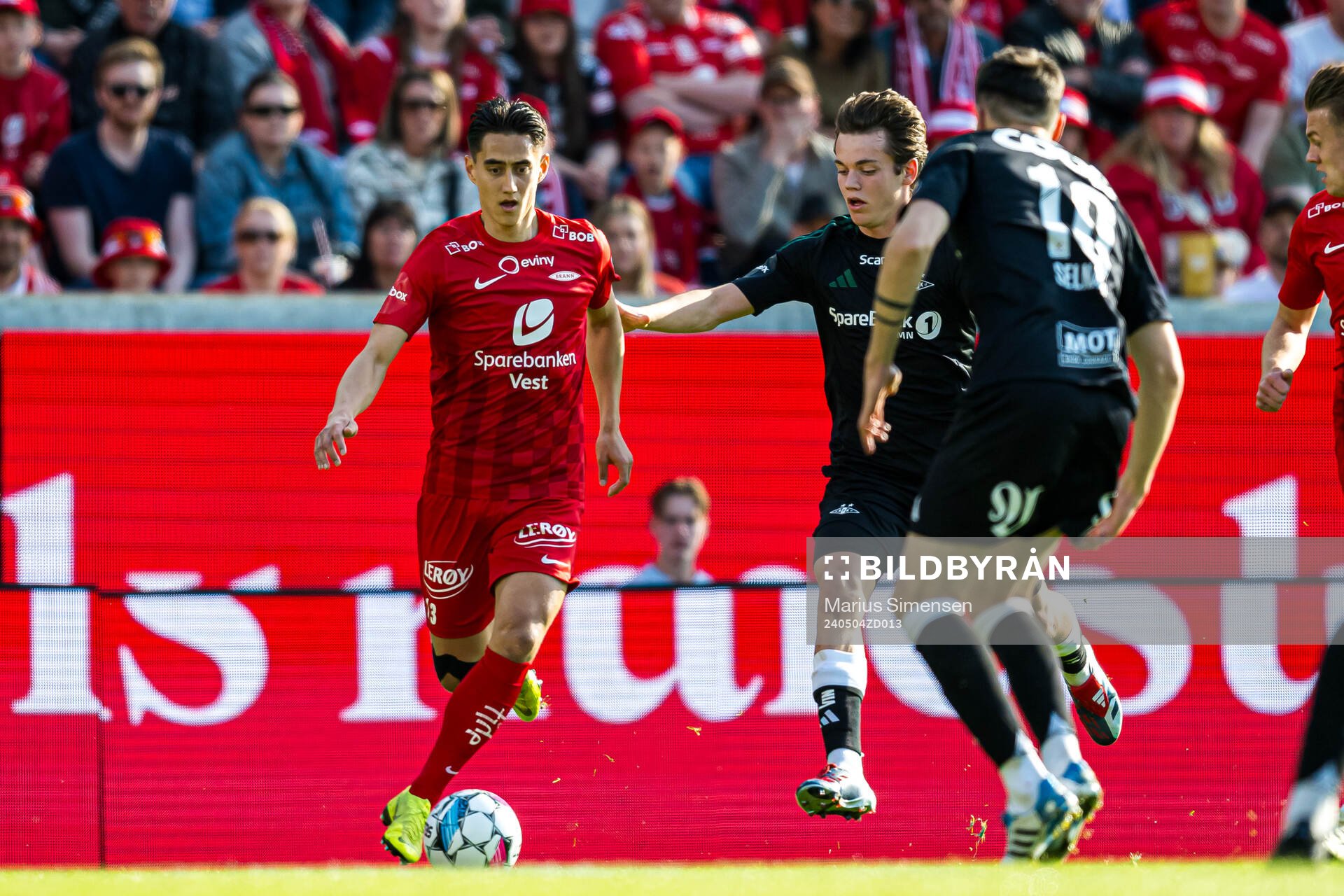 Svenn Crone of Brann and Sverre Nypan of Rosenborg