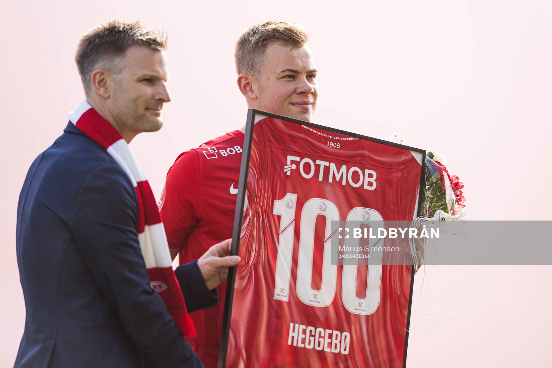 Christian Kalvenes, CEO of Brann, and Aune Heggebø of Brann