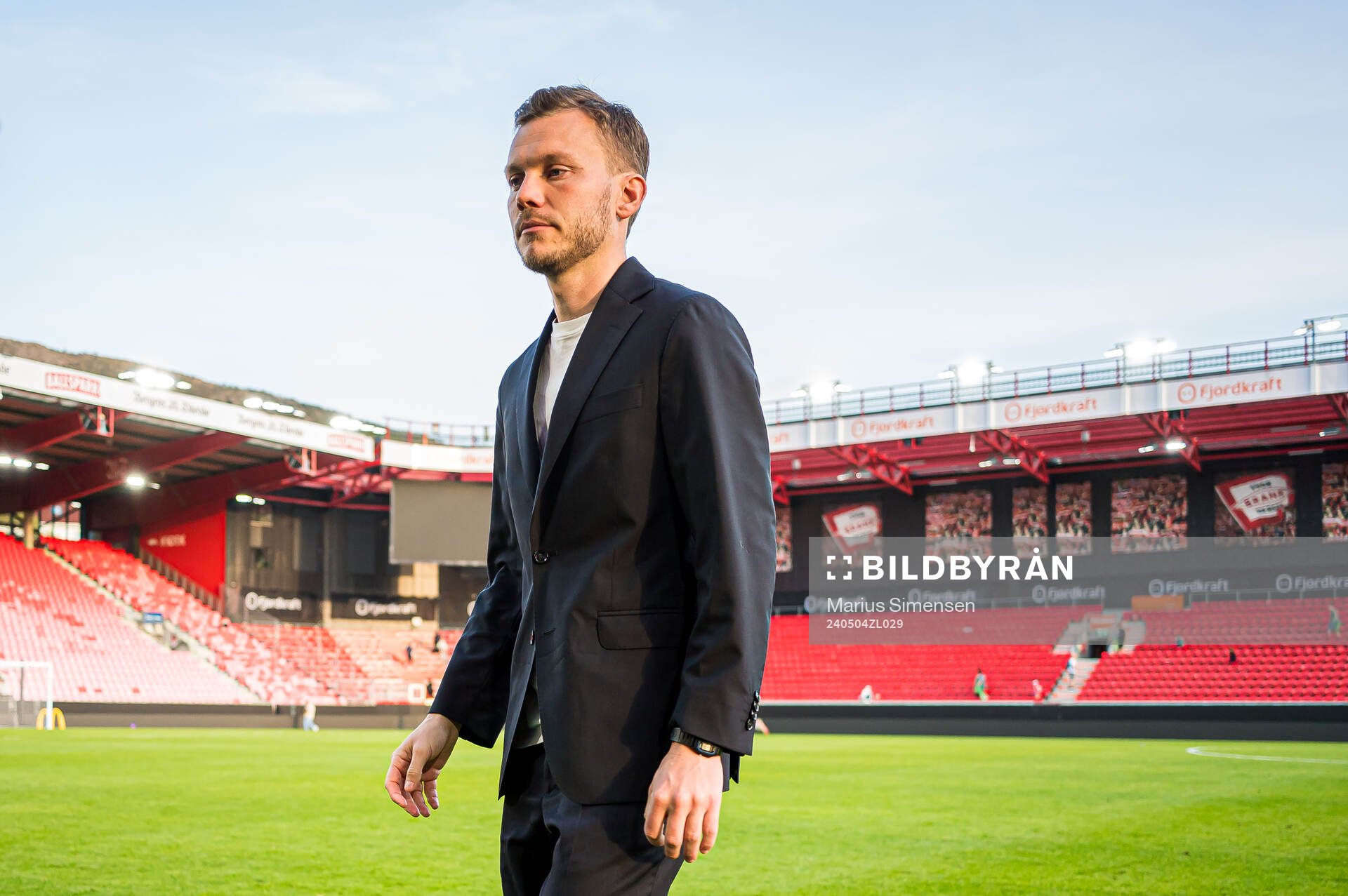 Alfred Johansson, head coach of Rosenborg, looks dejected