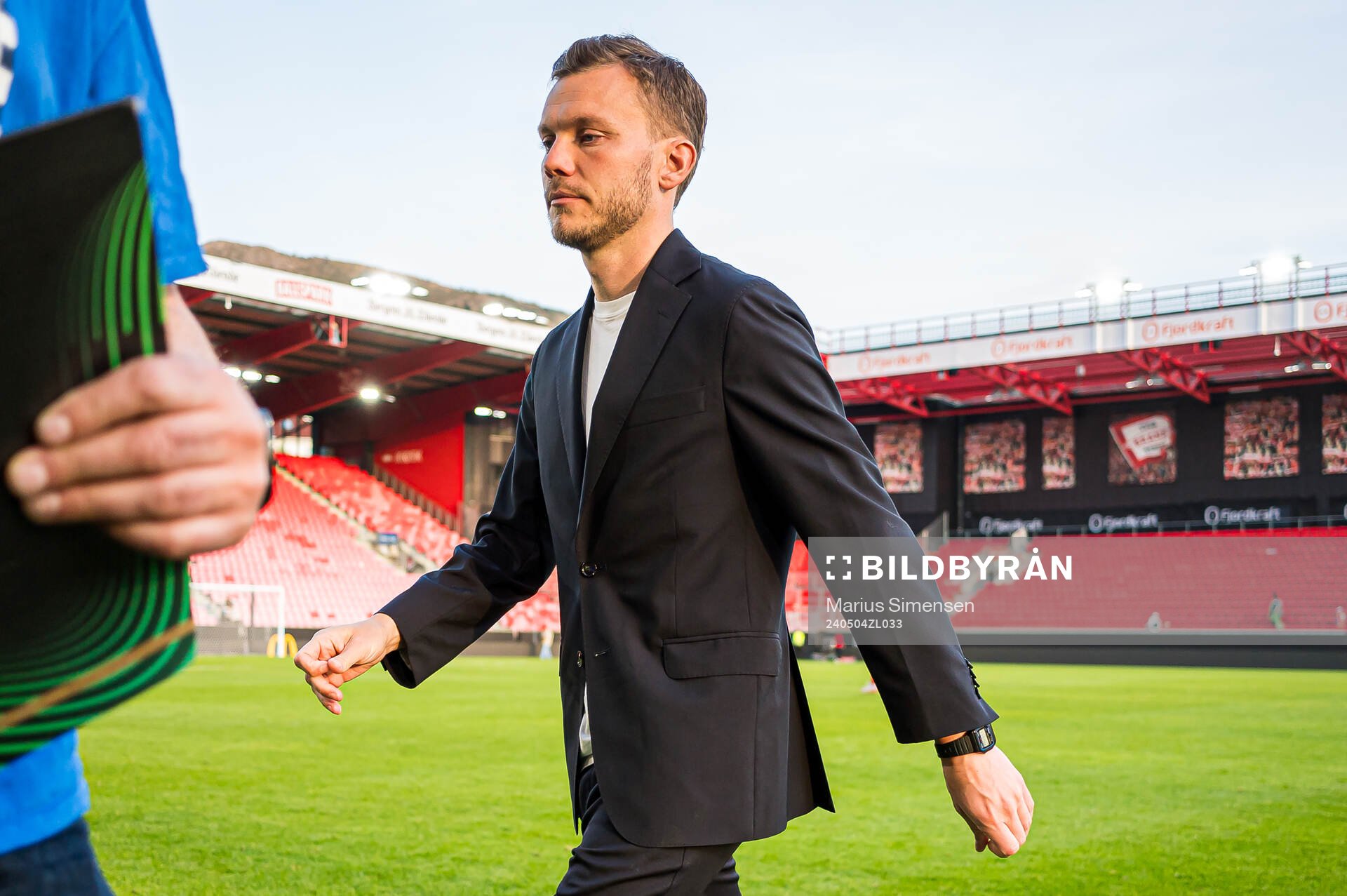 Alfred Johansson, head coach of Rosenborg, looks dejected